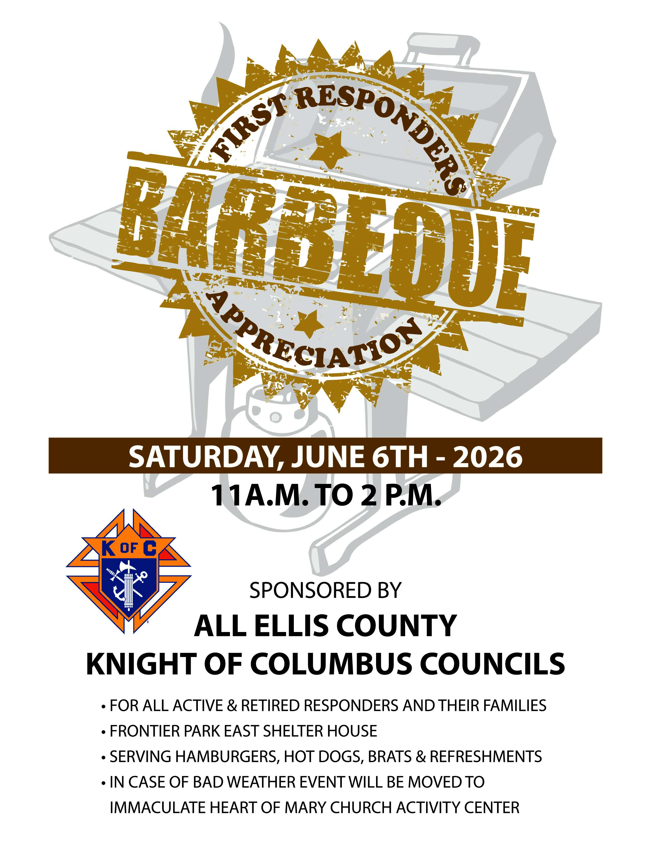 Flyer for First Responder Appreciation day