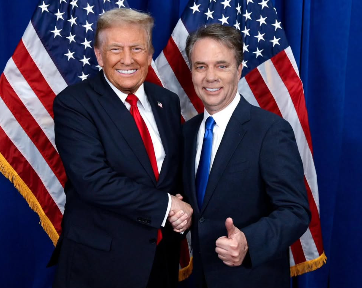 FILE photo President Trump with former Kansas Governor Jeff Colyer-image from Colyer's campign social media