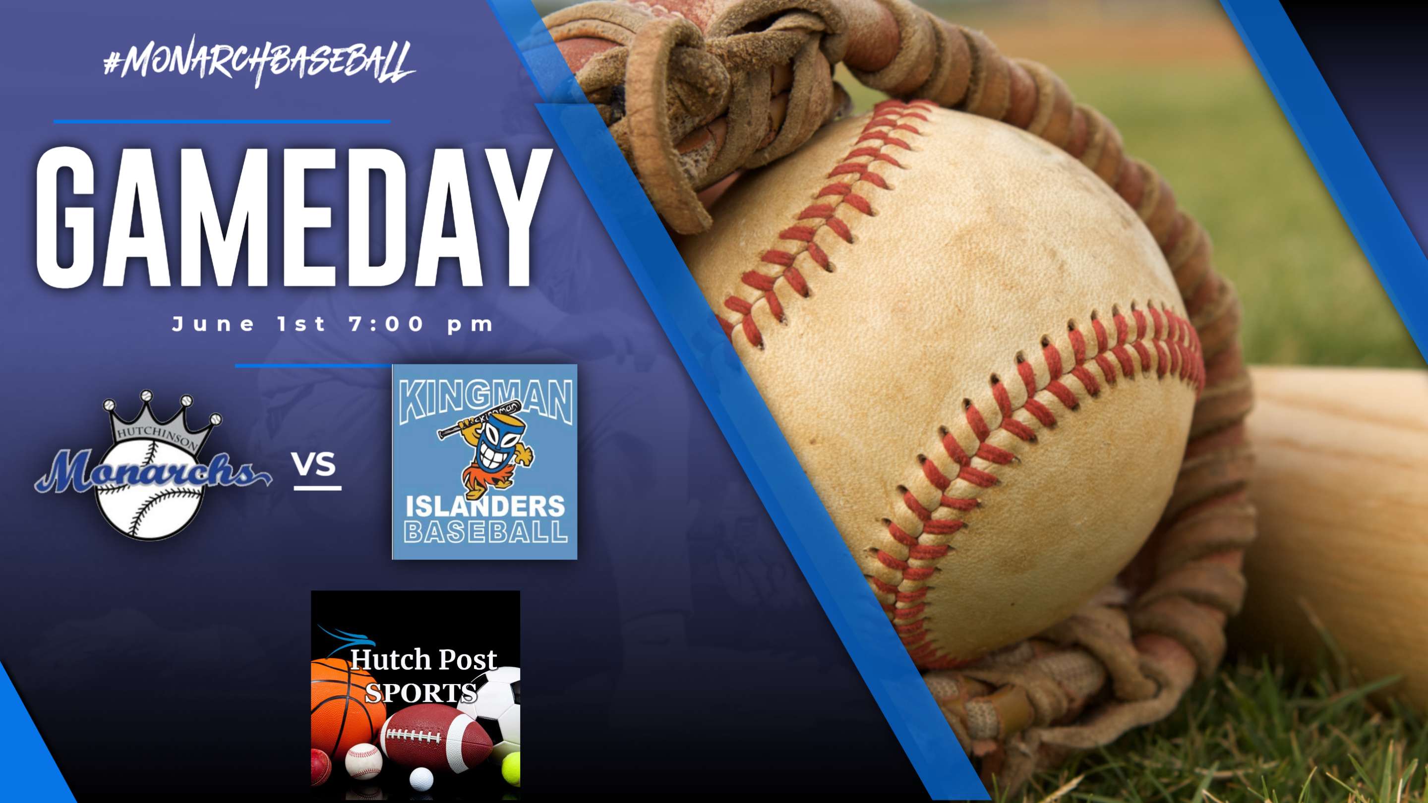 Hutchinson Monarchs host the Kingman Islanders tonight at Hobart-Detter Field in Carey Park.