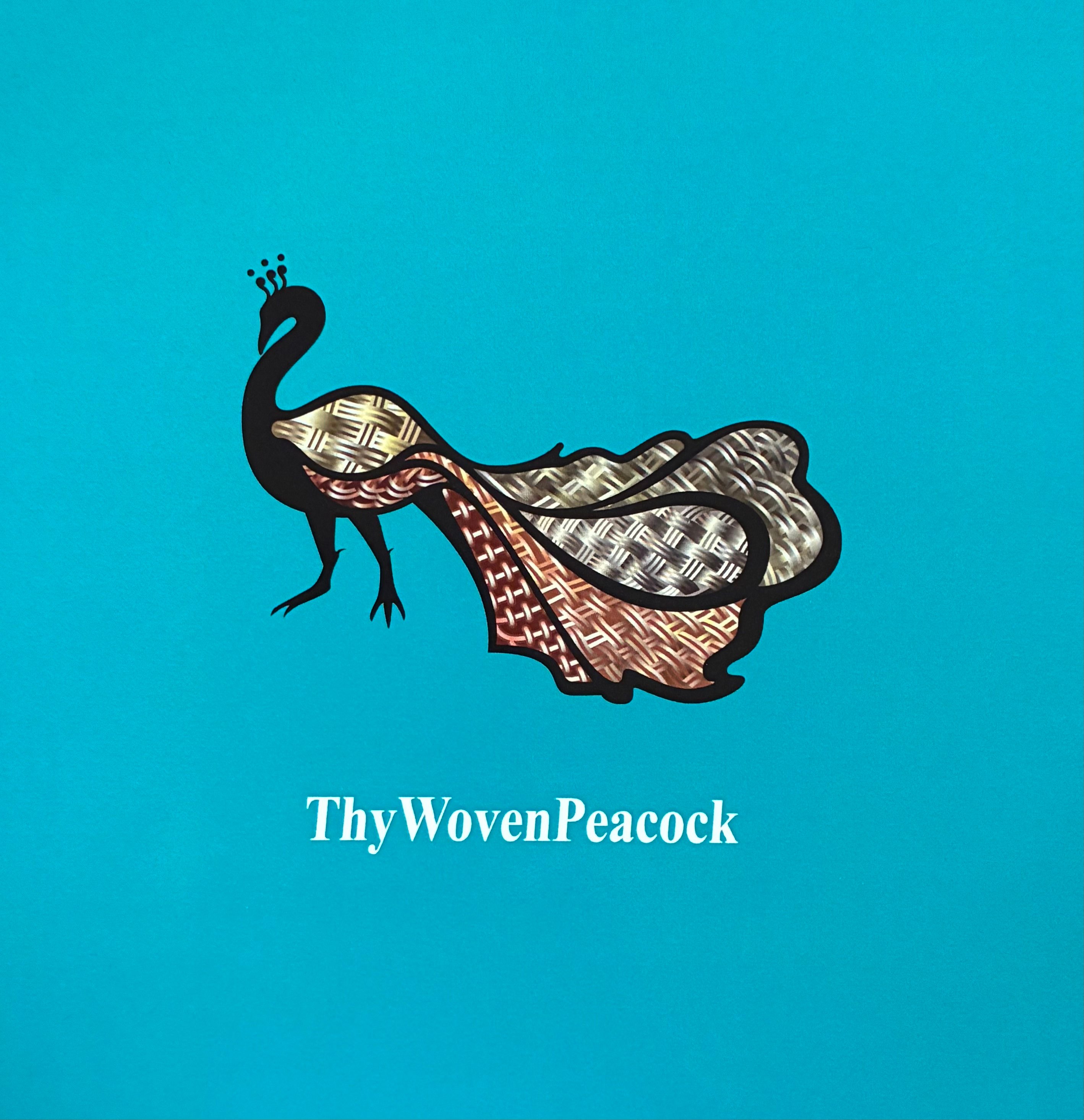ThyWovenPeacock jewelry brand logo with peacock emblem. Courtesy Photo