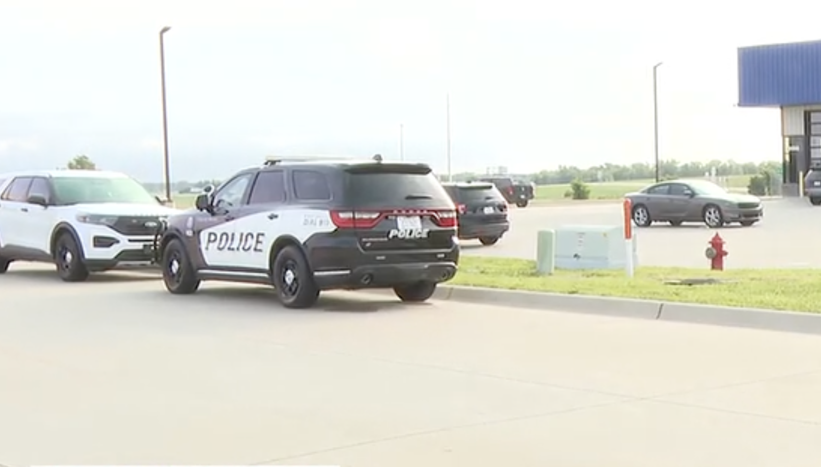 Law enforcement on the scene of the officer shooting investigation -photo courtesy KWCH