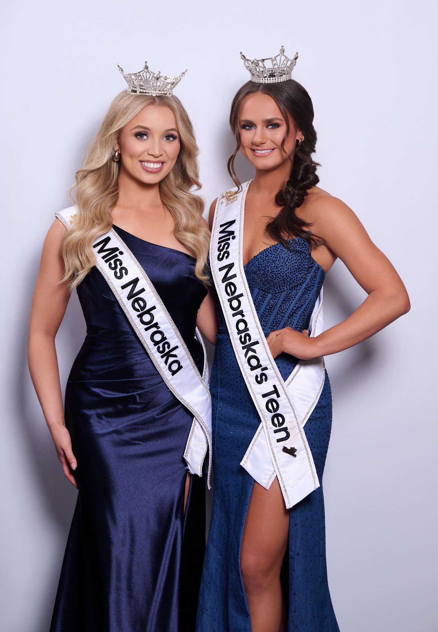 Miss Nebraska McKenzie Gregory and Miss Nebraska's Teen Gabriella Swift (Miss Nebraska Organization)