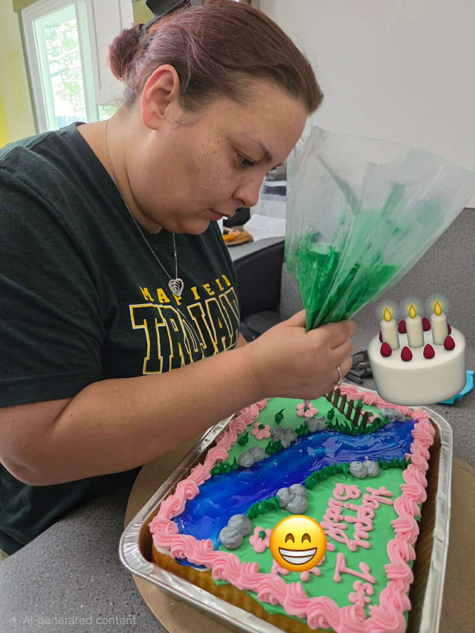 Grace had gone from a simple cake and frosting, to personalized cakes for kids through Wish Upon a Cake. (Grace Sarabia)