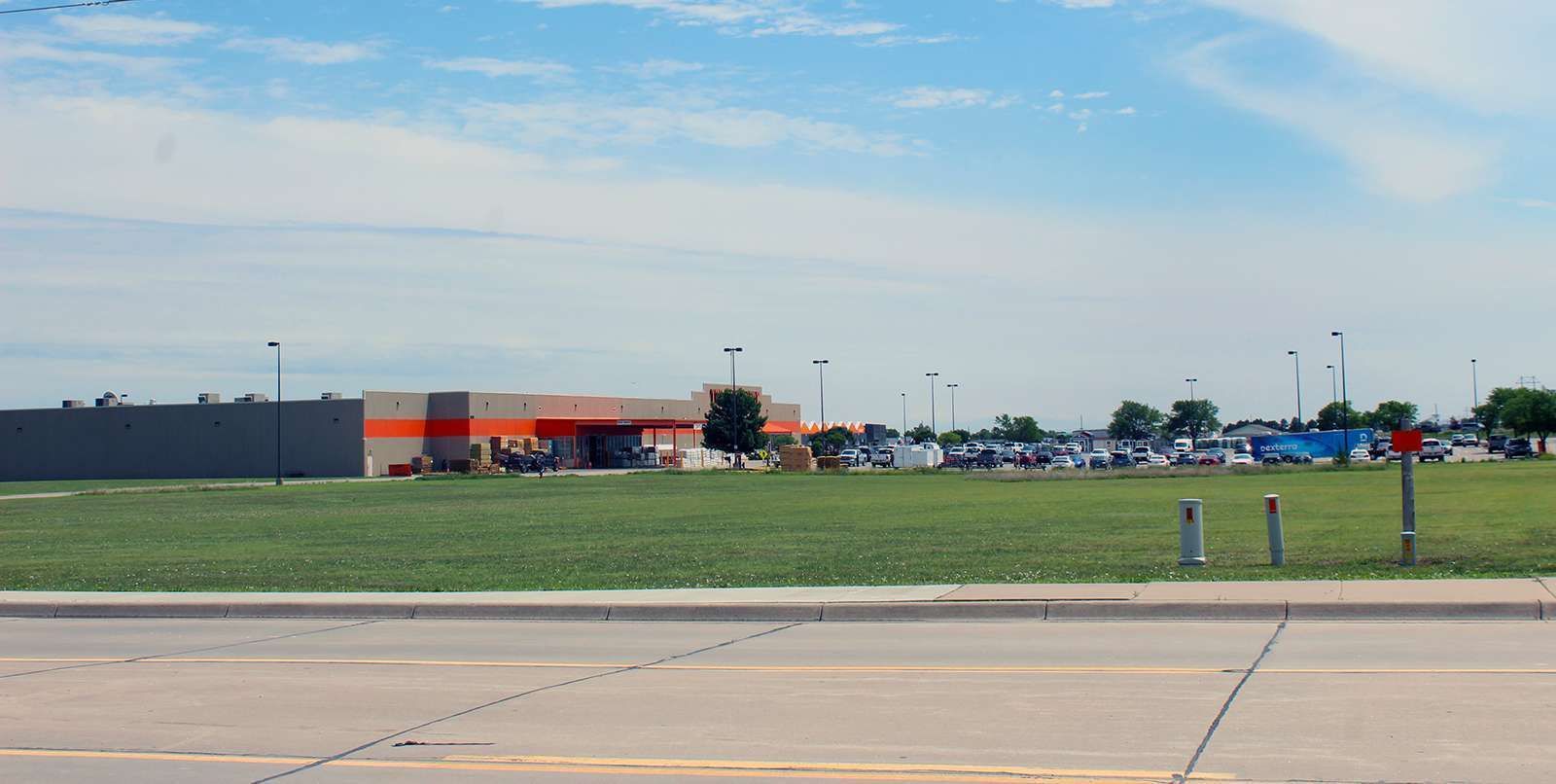 Proposed site for the new shopping center north of Home Depot in Hays. File photo