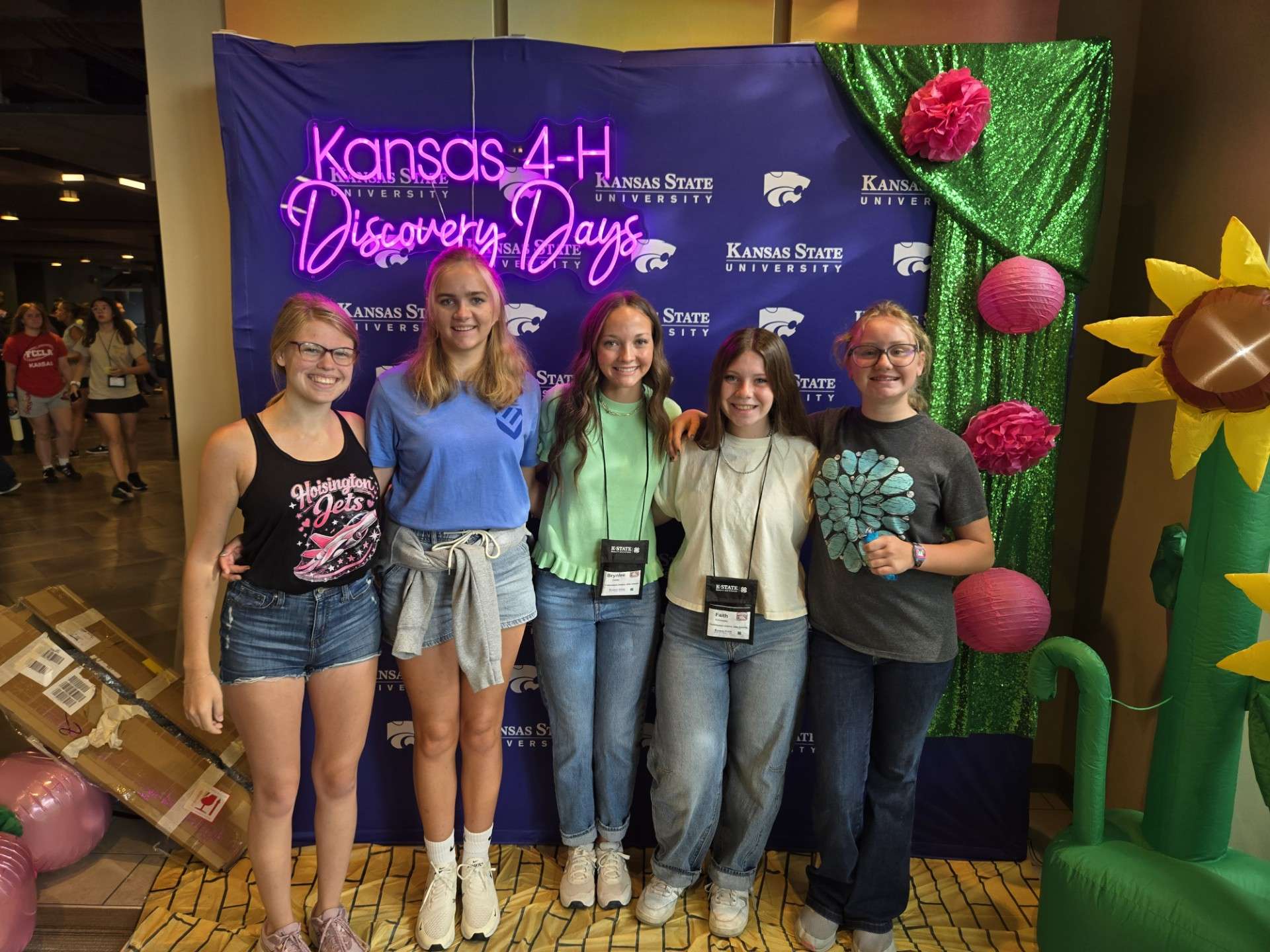  Five youth from the Cottonwood District, made up of Ellis and Barton counties, attended 4-H Discovery Days. From left to right are Melody Braddy, Samantha Negaard, Brynlee Walter, Faith Schmeidler and Kate Pope. Courtesy photo