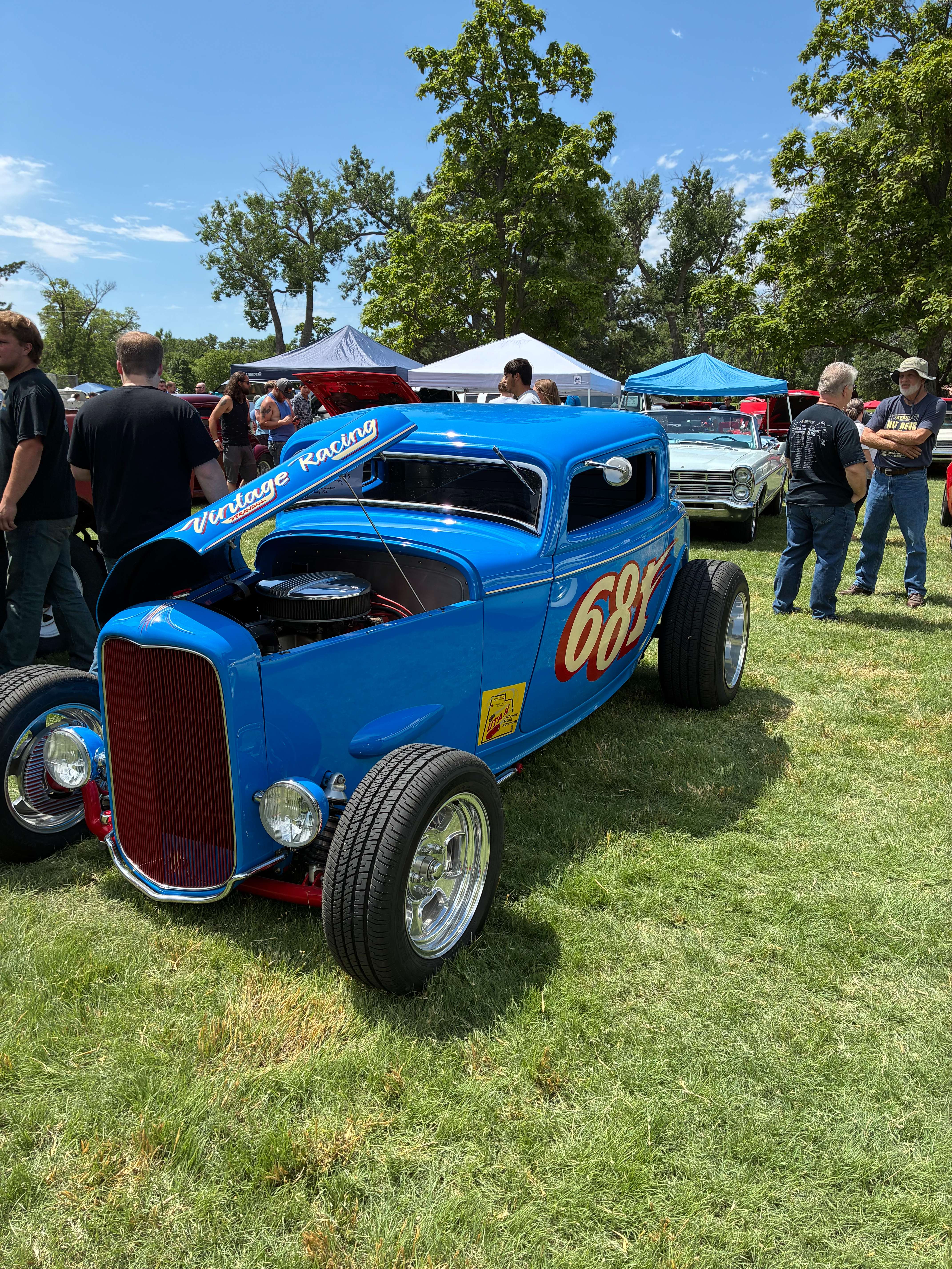 One of the oldest cars on display at the show, a 1932 Ford 3 Window Coupe from owner Jerry Armbruster. Photo by Alin Hett/Hays Post