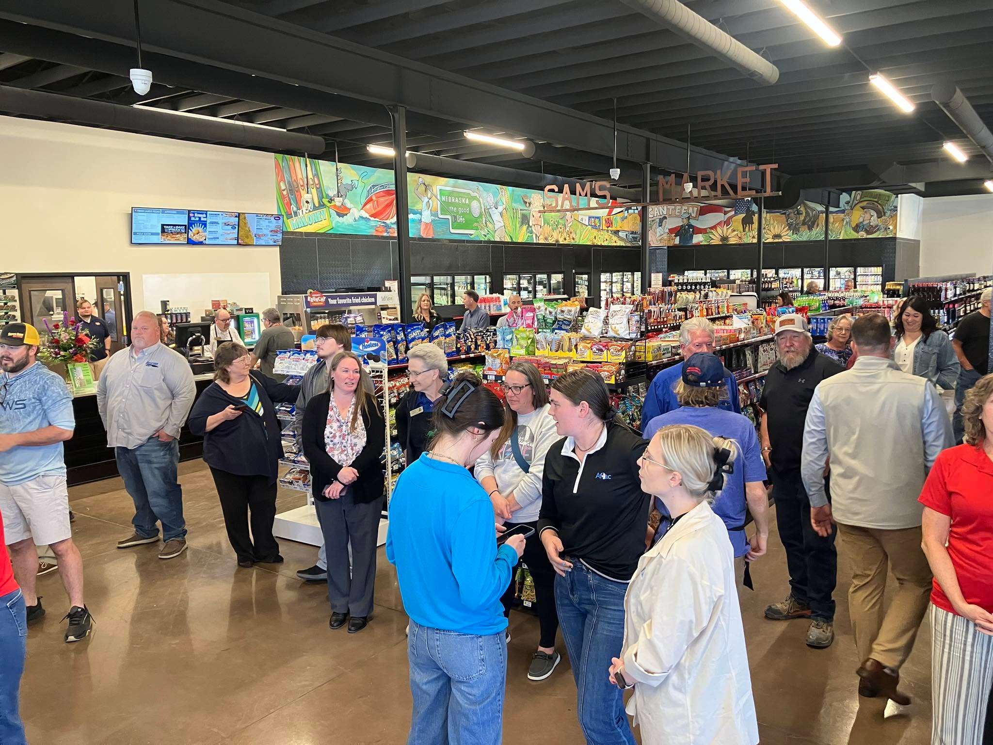 The new Kwik Stop on Buffalo Bill and Walker Rd in North Platte hosts another mural of Carlini's inside. 