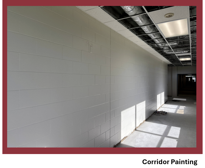 A corridor at Felten gets a new coat of paint.&nbsp;Courtesy photo