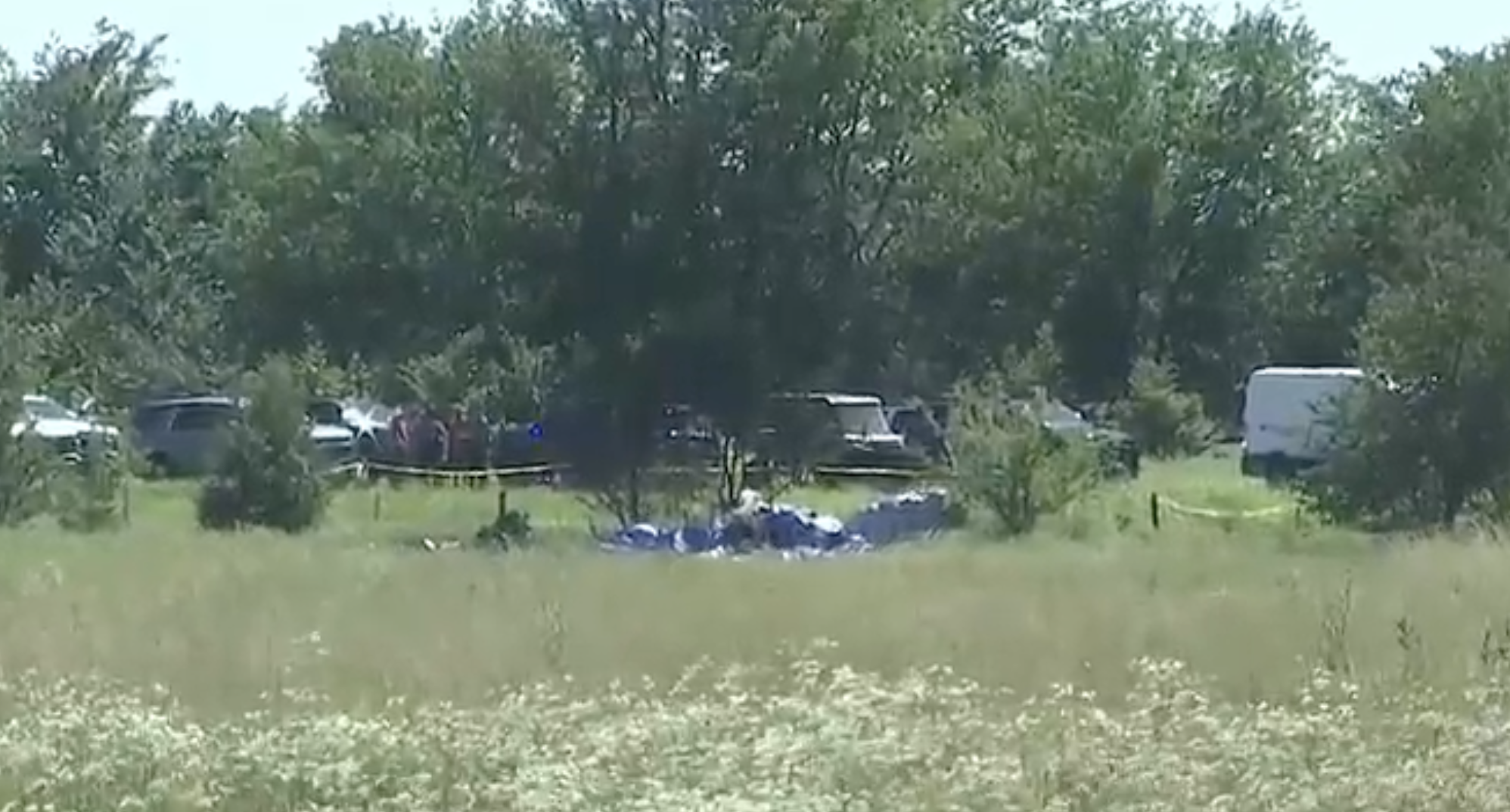 First responders at the crash scene on Sunday-photo courtesy KCTV
