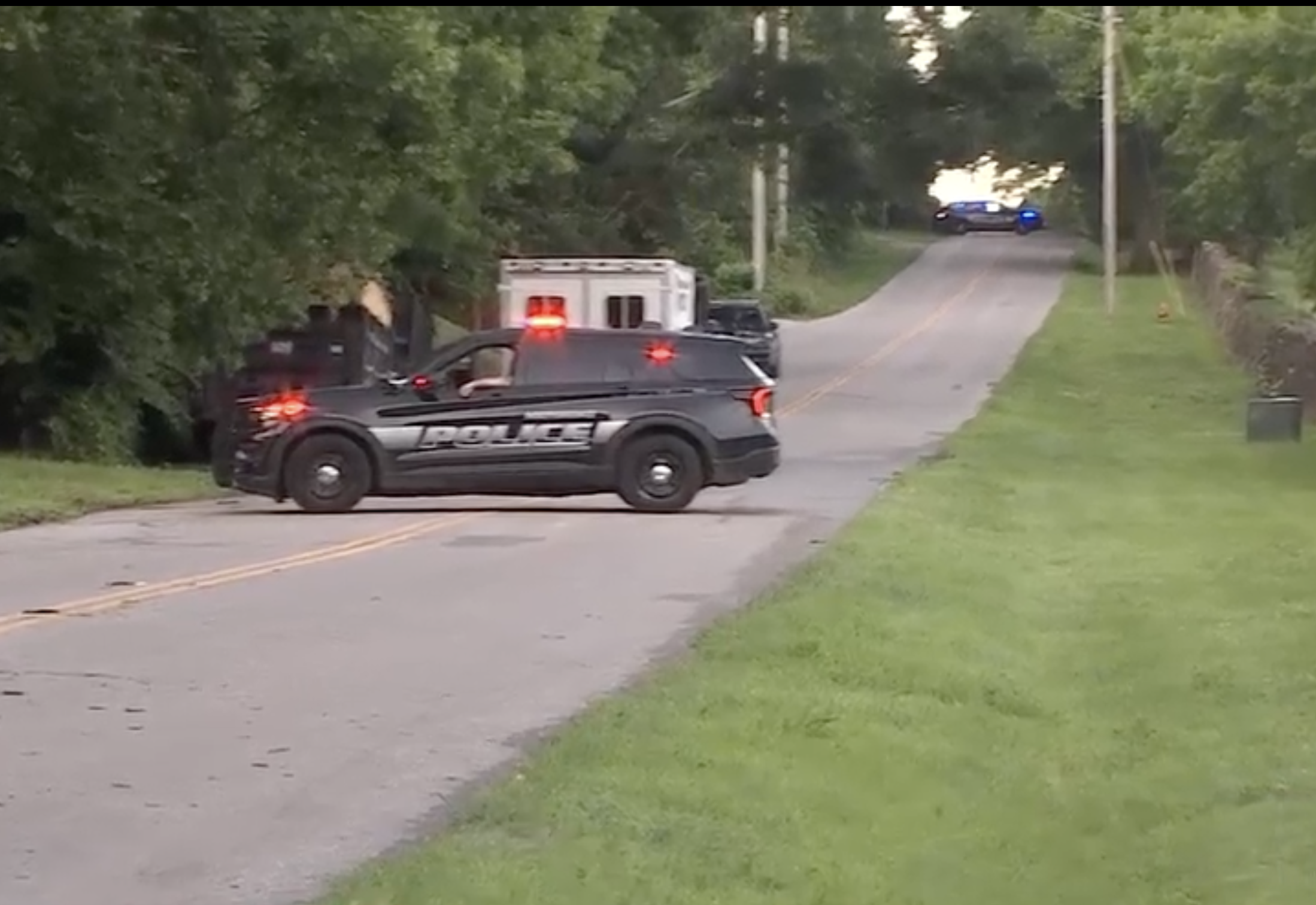 Police on the scene of the investigation -photo courtesy KCTV