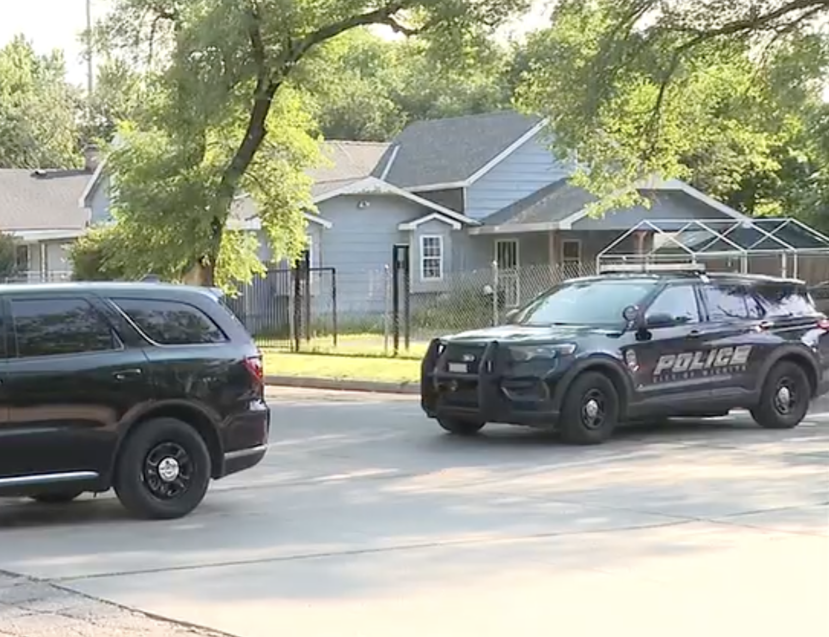 Police on the scene of the investigation photo courtesy KWCH