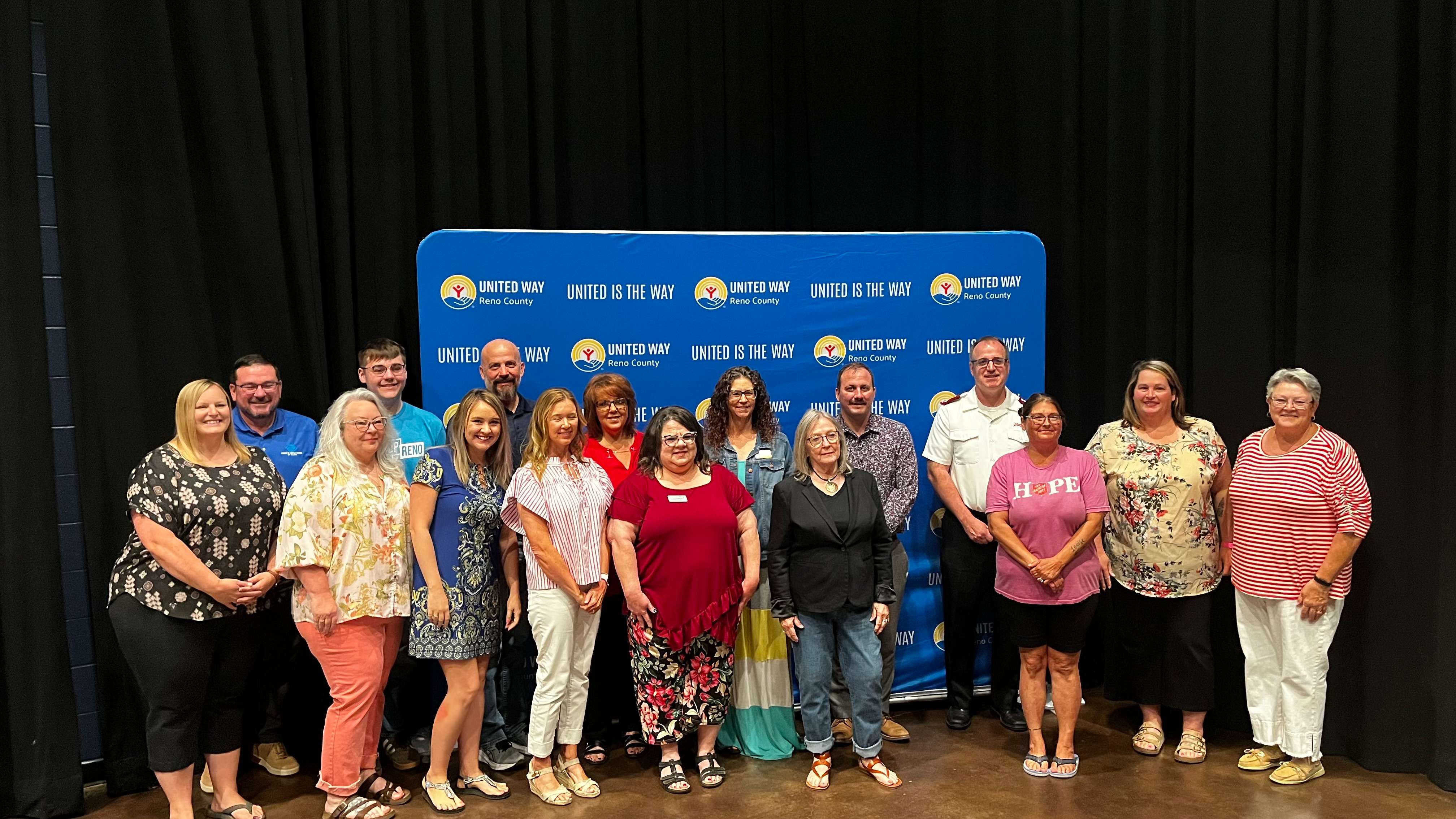 Recipients and volunteers for the Community Resiliency category. (Hutch Post photo)