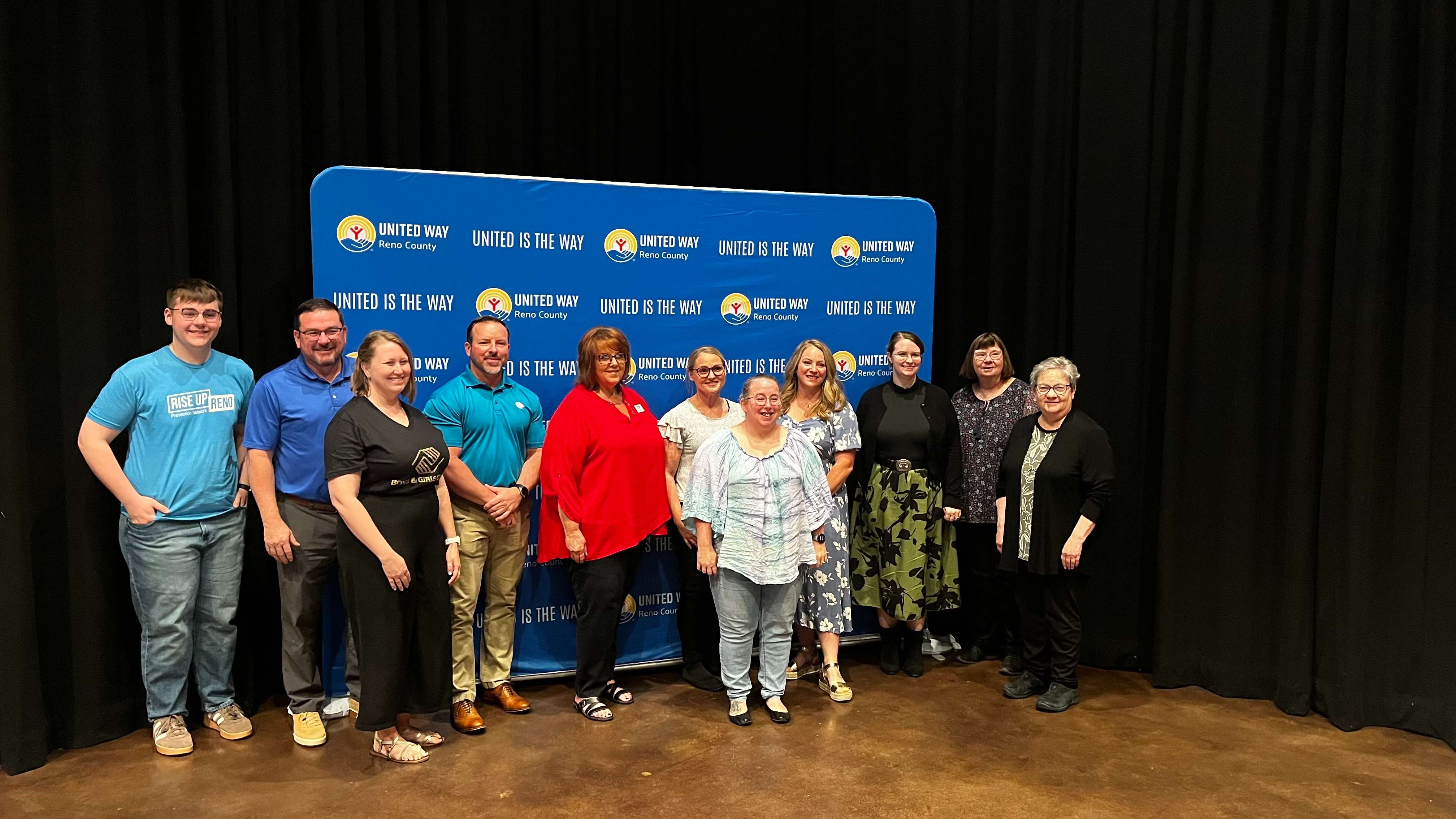 Recipients and volunteers for the Financial Security category. (Hutch Post photo)