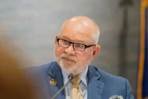 Regent Paul Kenney of Amherst, chair of the NU Board of Regents. April 23, 2025. (Zach Wendling/Nebraska Examiner)