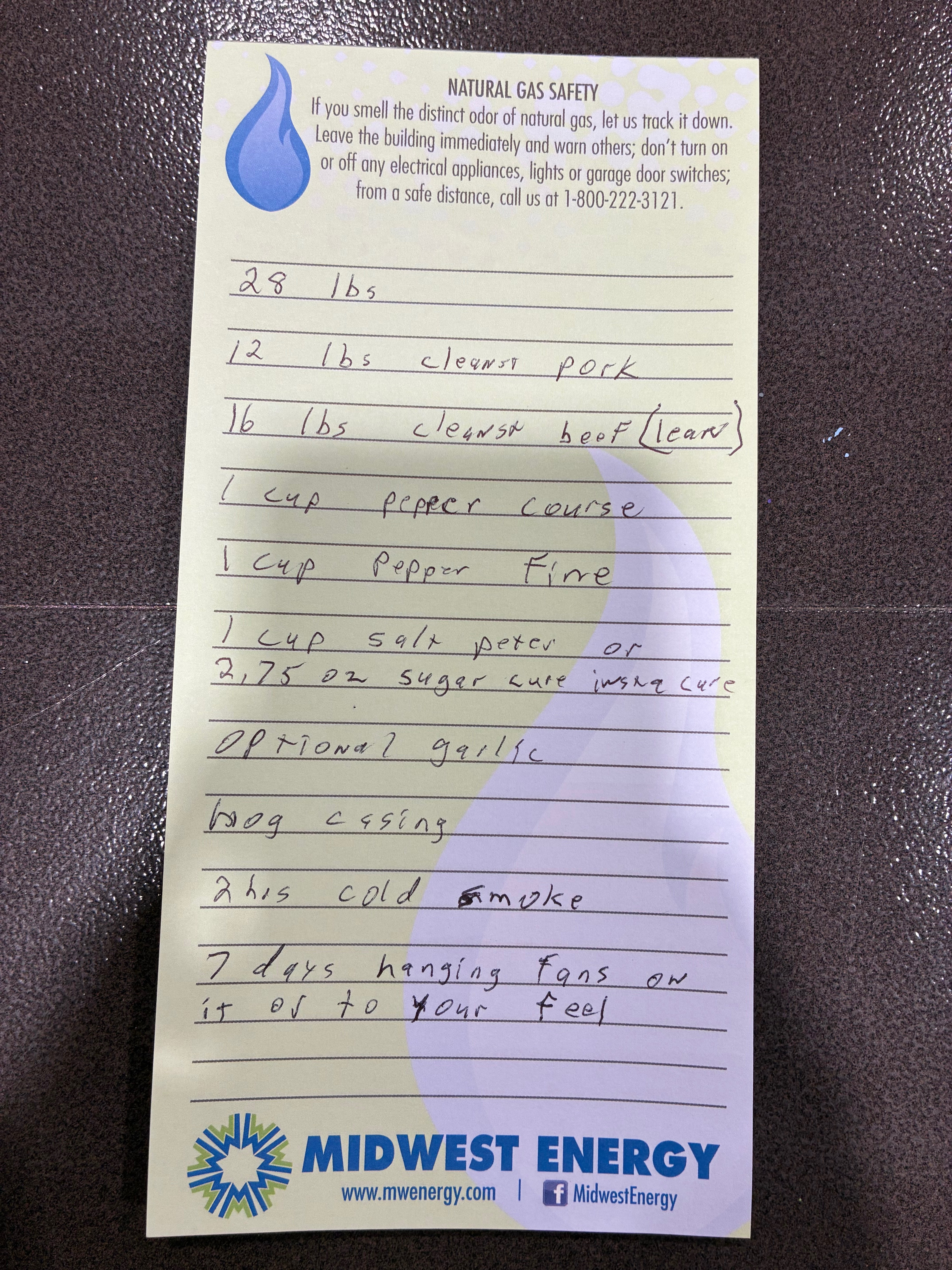 Joe Schmidt's recipe for knockwurst courtesy of Neal Younger. Photo by Alin Hett/Hays Post.&nbsp;
