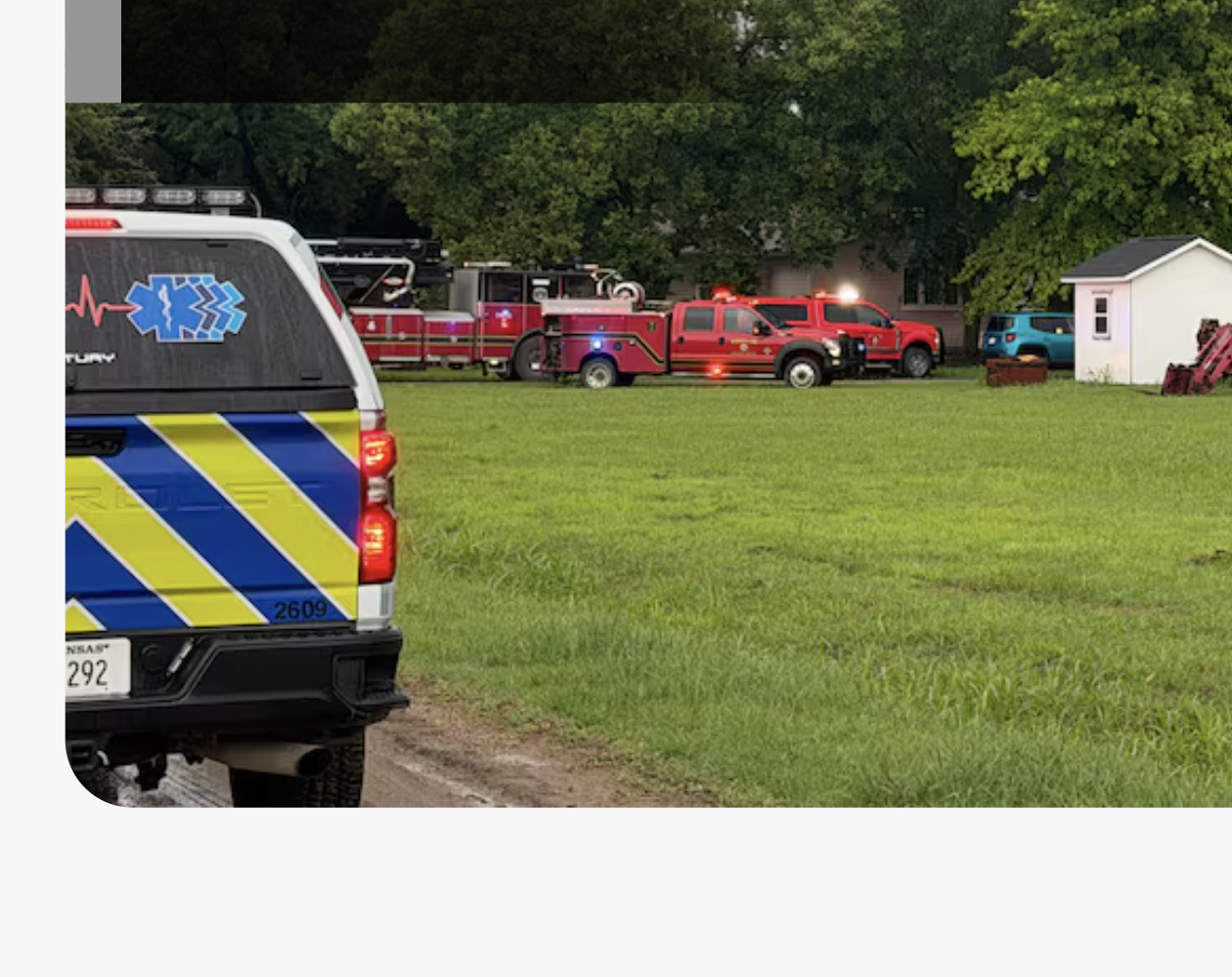 First responders on the scene photo courtesy KWCH