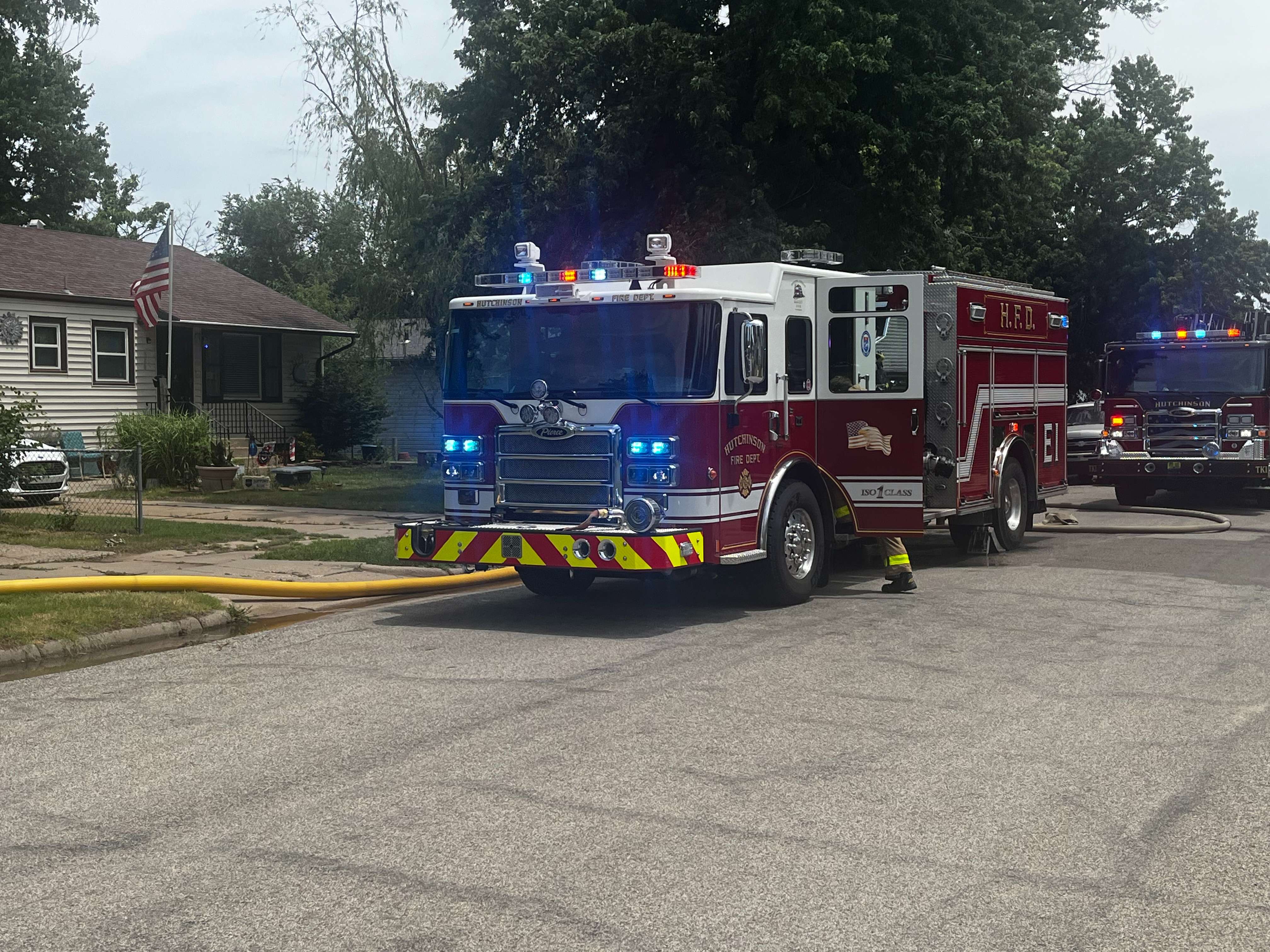 600 block of West 18 Ave. (Hutch Post photo) Hutchinson Fire Department