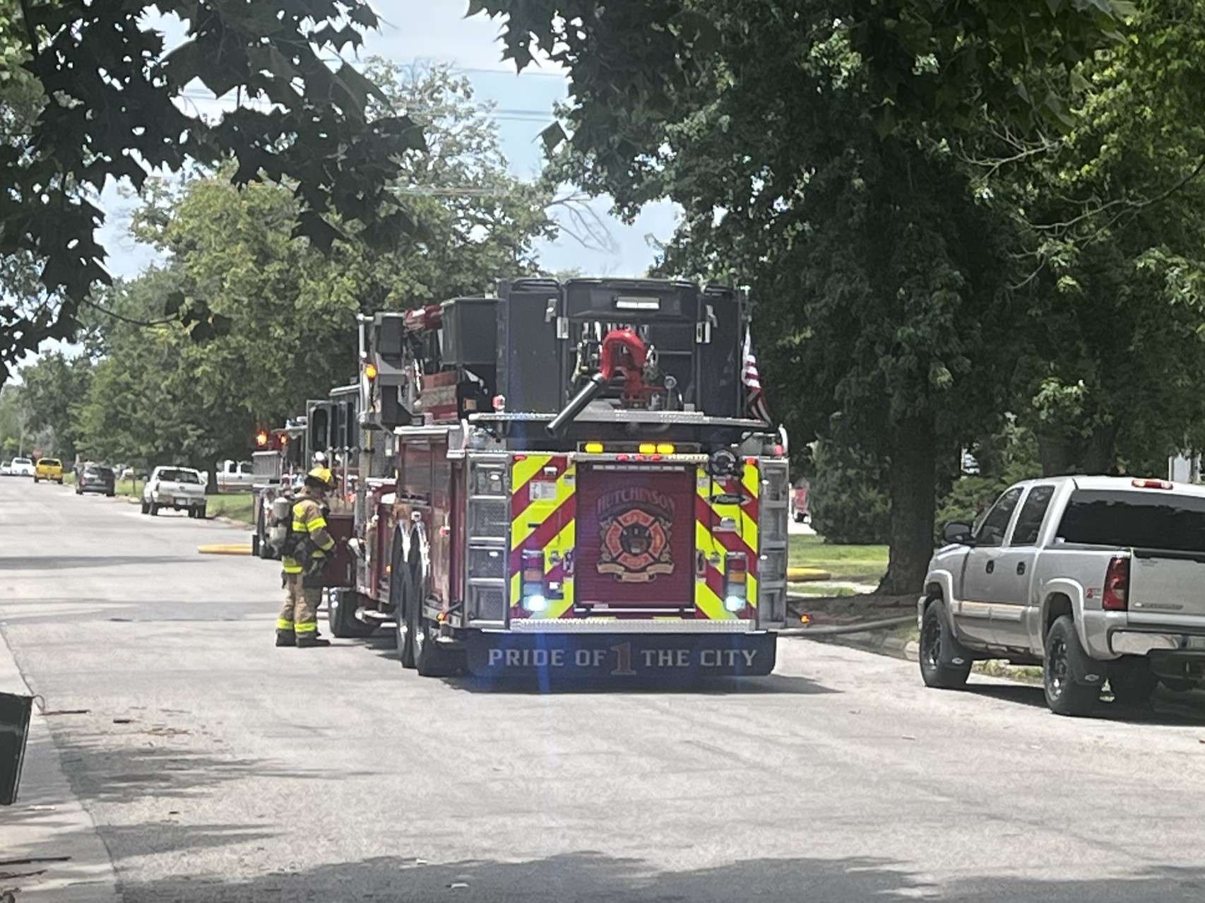 600 block of West 18 Ave. (Hutch Post photo) Hutchinson Fire Department