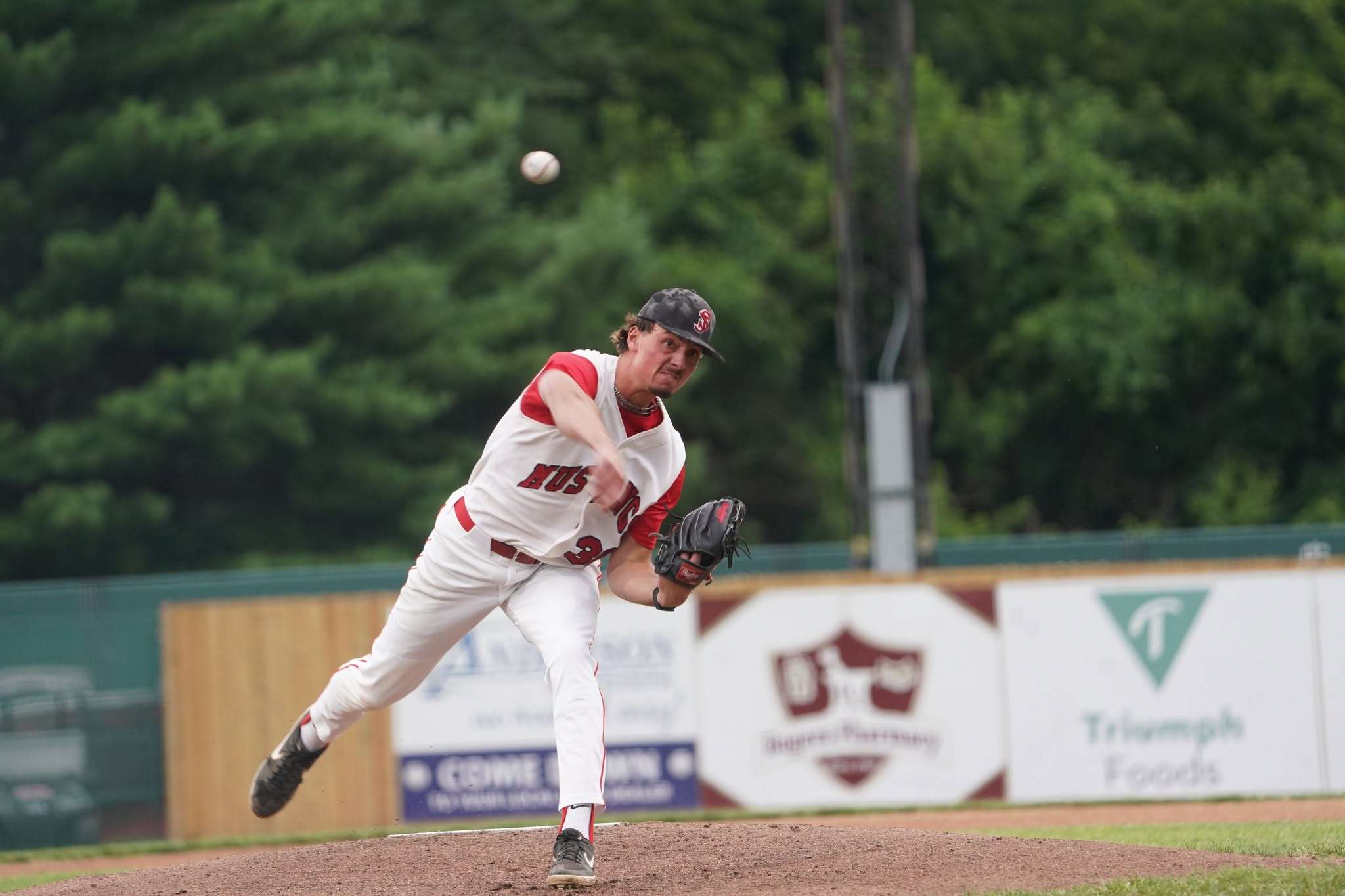 The St. Joseph Mustangs opened a short two game homestand with a 9-6 win over the Nevada Griffons. Starting pitcher Landon Jaynes struck out a career high seven in five innings of work/ Photo courtesy of St. Joseph Mustangs