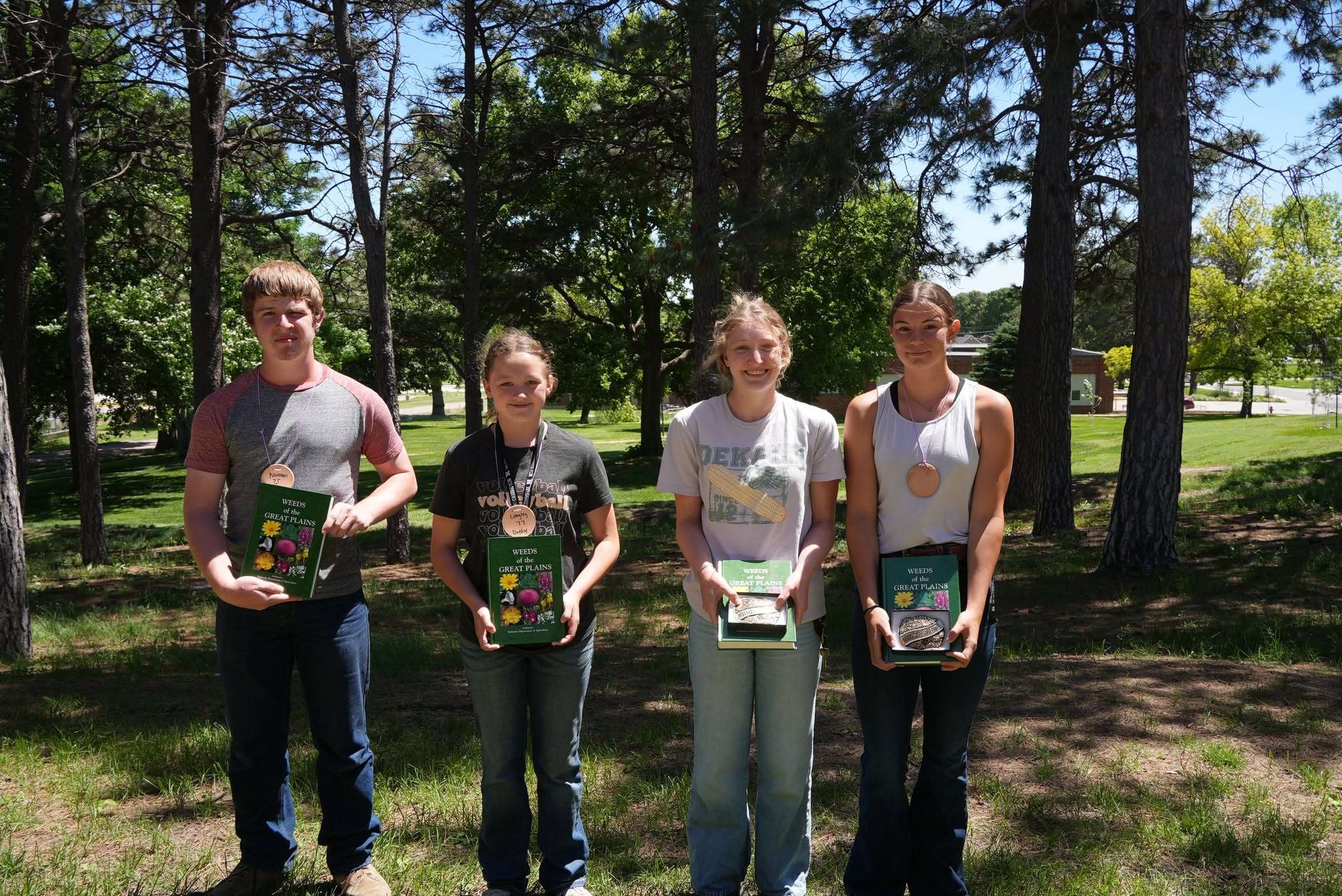 Top Newcomers L-R: Nathan Wadas (3rd Place), Langley Dredge (4th Place), Madden Kleeb (2nd Place), Kayden  Kvistad (1st Place)
