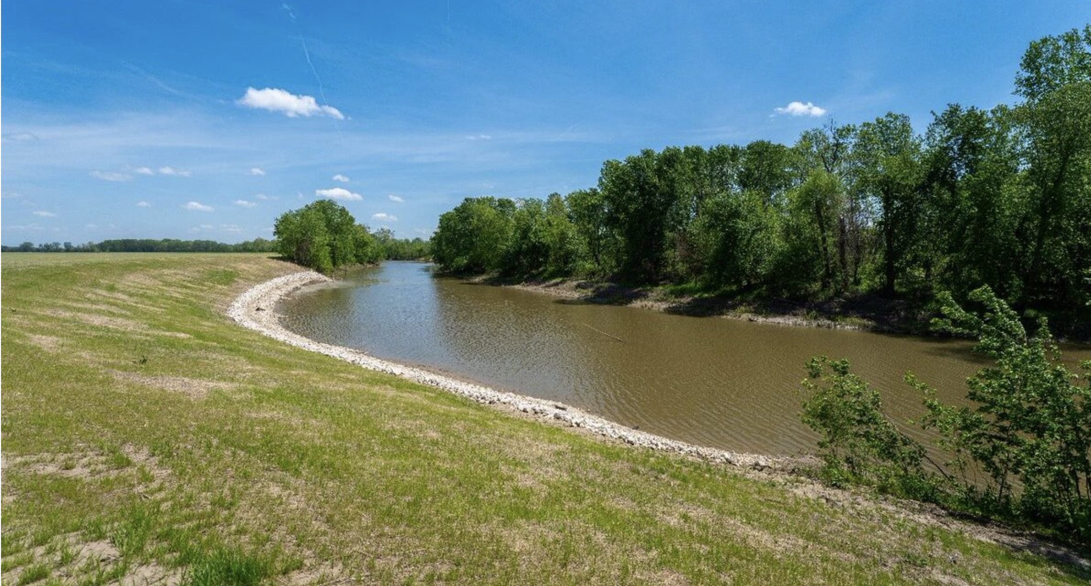 A streambank stabilization project in southern Callaway County supported by Missouri’s one-tenth cent sales tax for parks and soil and water conservation (photo submitted).