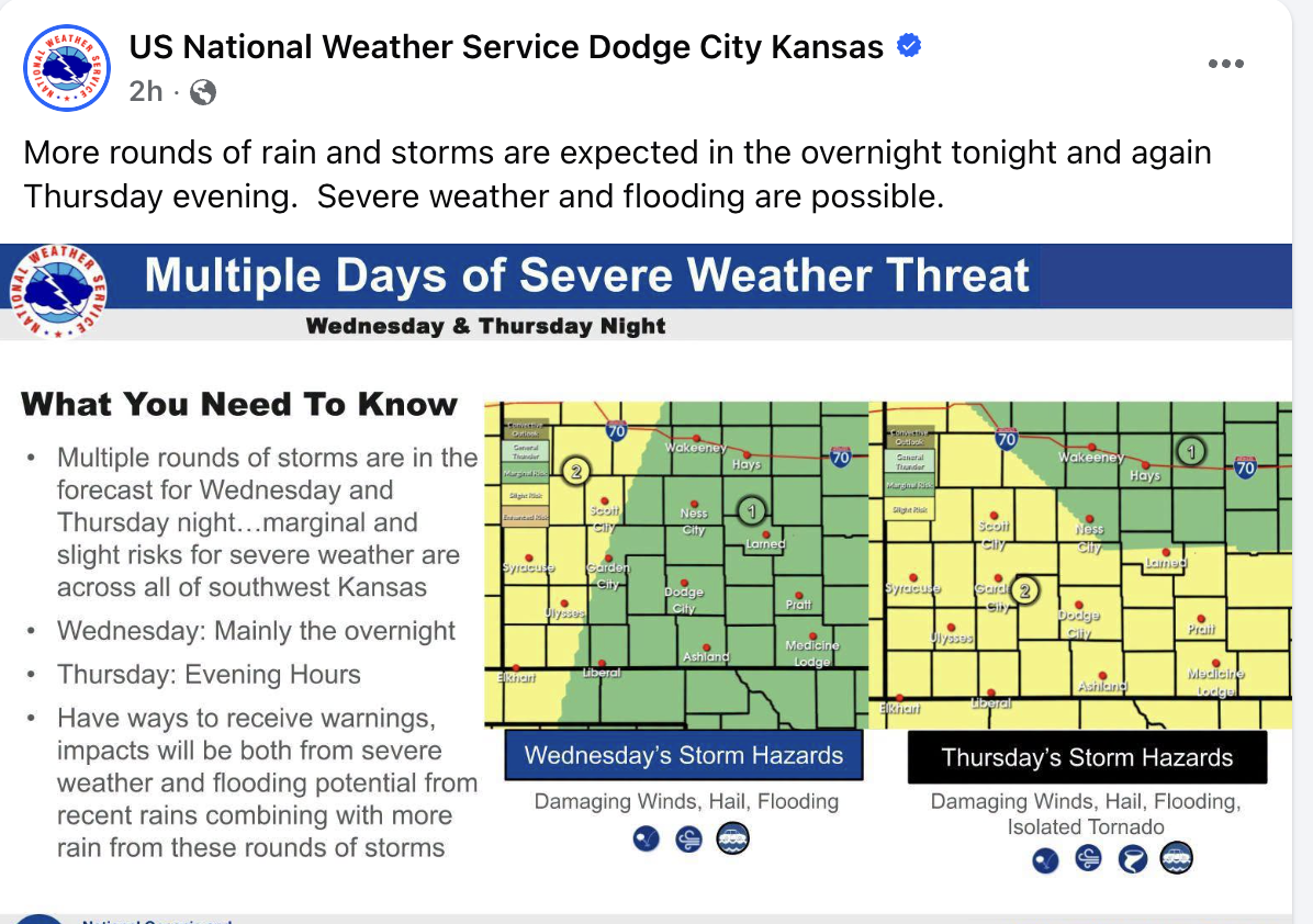 Image Courtesy of the National Weather Service, Dodge City