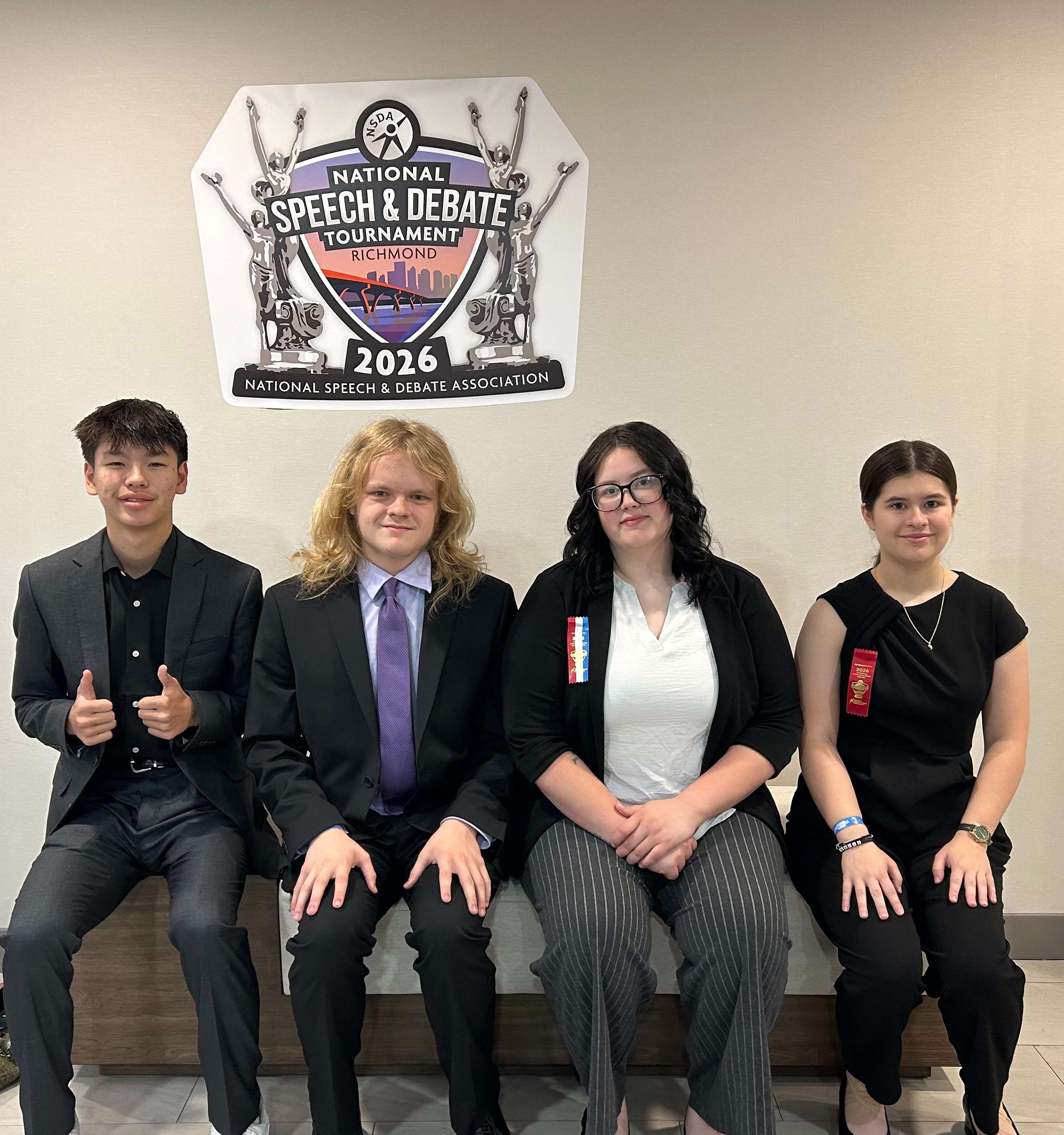 From left: Parker Coleman, Quinton Heath, Kyra Lewis, and Kendra Scheideman.
