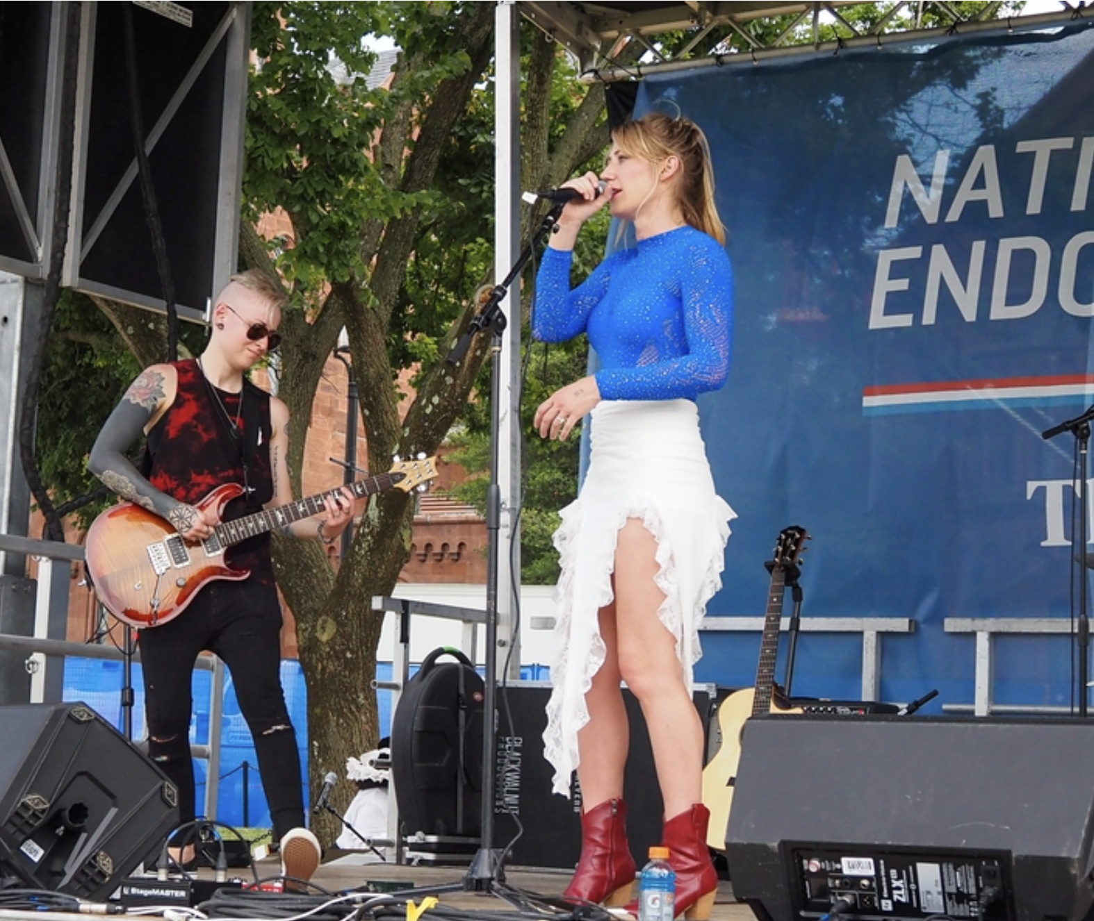 Faith Eliza, of Grand Junction, Colorado, performed on the National Endowment for the Arts stage at the Freedom 250 Great American State Fair on the National Mall on Thursday, June 25, 2026. (Photo by Ashley Murray)
