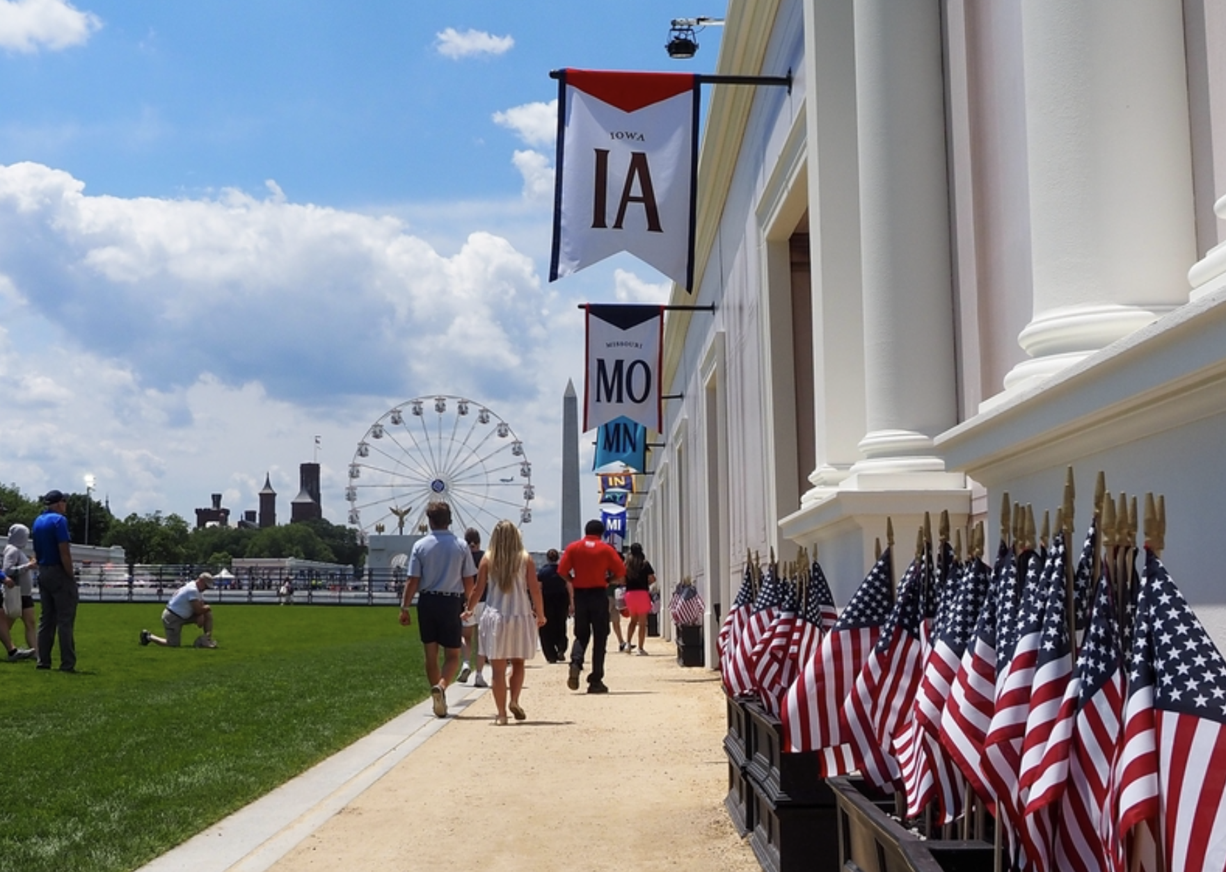 The Trump administration’s Freedom 250 Great American State Fair opened on the National Mall on Thursday, June 25, 2026. (Photo by Ashley Murray/States Newsroom