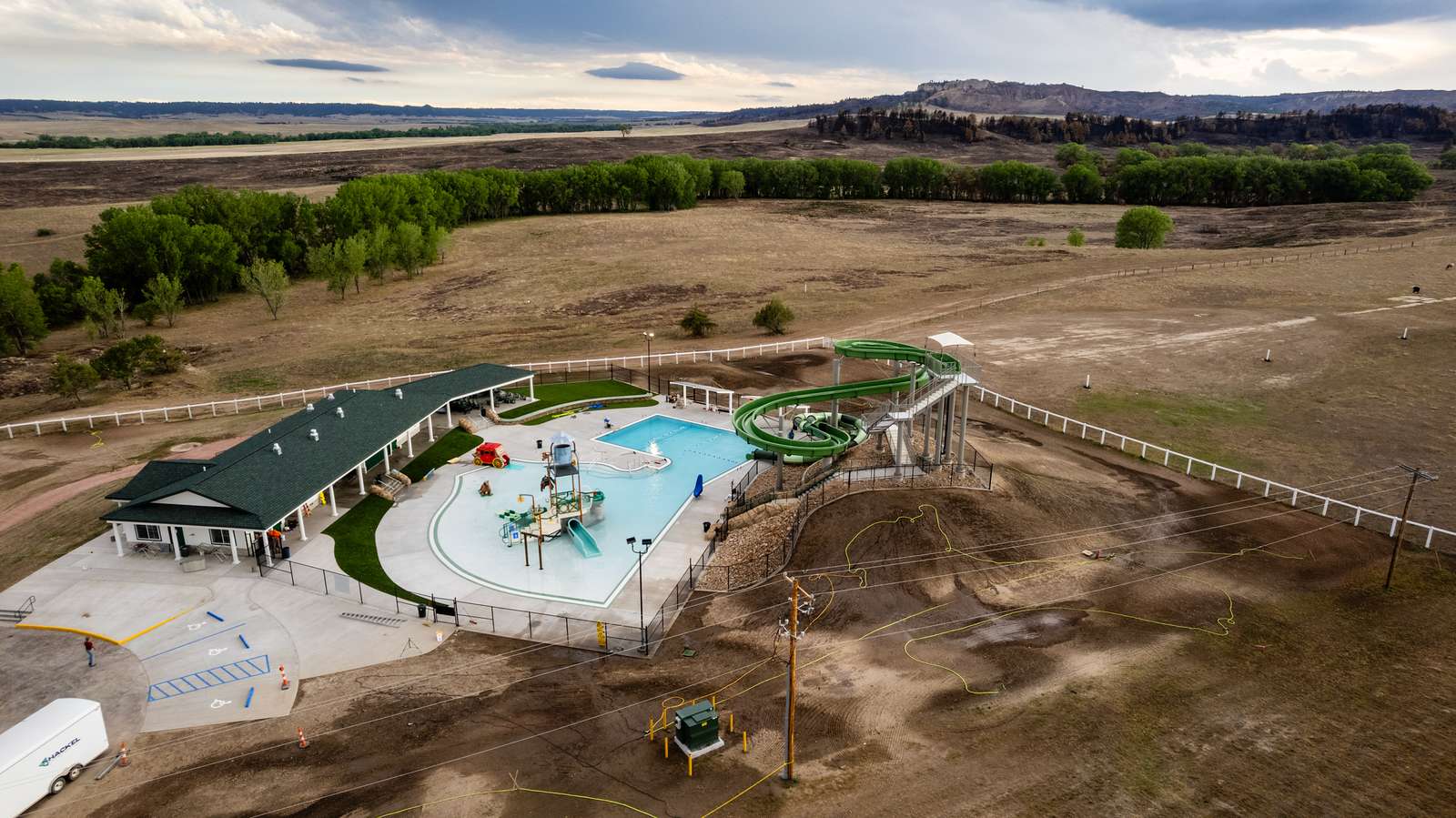 &nbsp;Final touches are made to Fort Robinson State Park's new aquatic facility before its opening. Justin Haag, Nebraska Game and Parks Commission&nbsp;