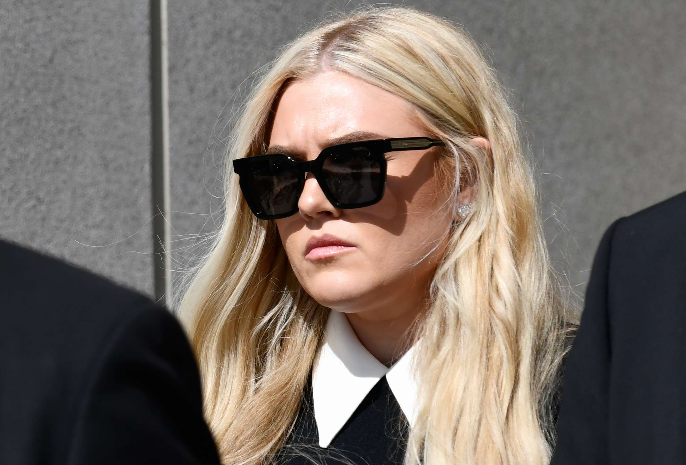 Erika Kirk leaves the Fourth District Courthouse, Monday, July 6, 2026, in Provo, Utah, after a hearing for Tyler Robinson, accused in the fatal shooting of Charlie Kirk. (AP Photo/Marielle Scott)