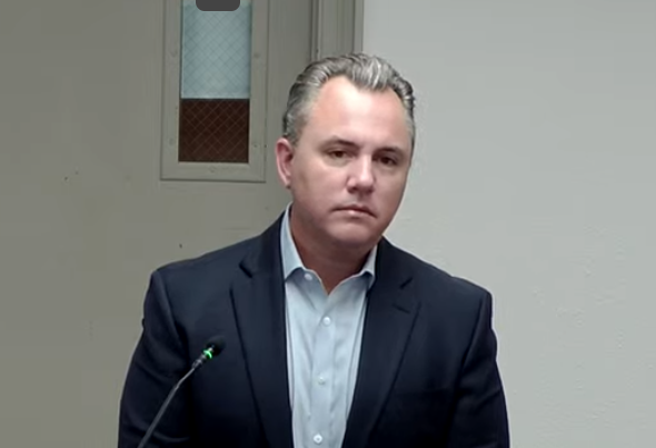 Casey Moye, Meadowlark Renewables (YouTube screen capture from Reno County Commission meeting July 8, 2026.)