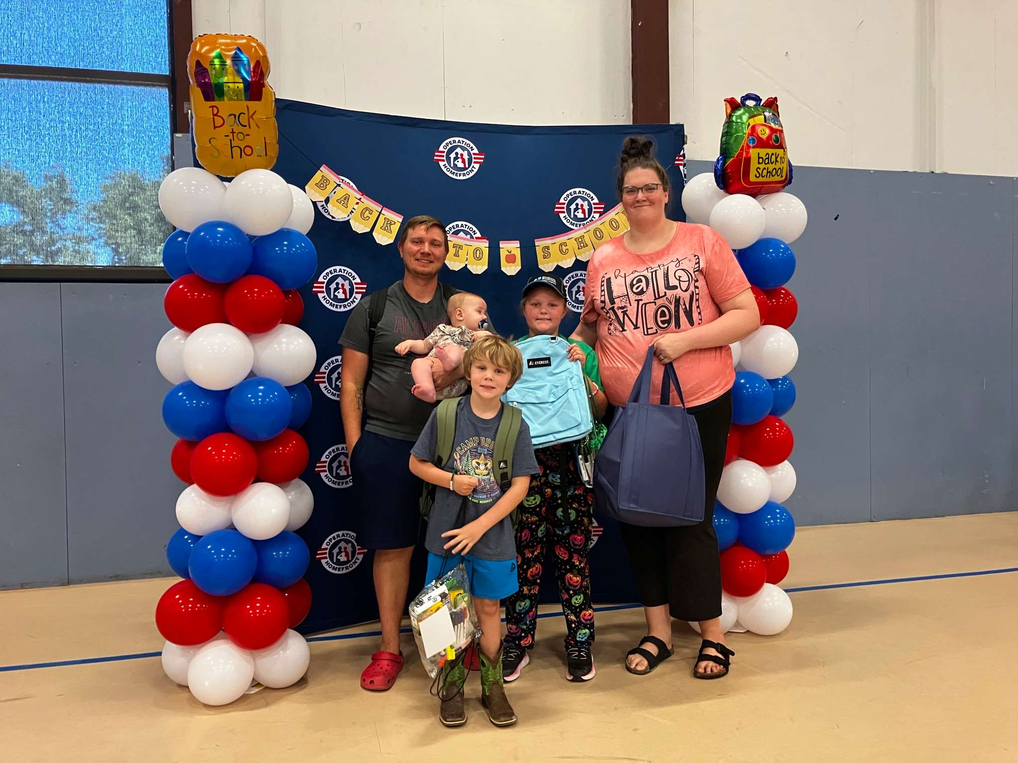 Local Military Students receive new backpacks and school supplies at Operation Homefront - Back-to-School Brigade Event in Ogden - July 8, 2026 (Photo credits - Operation Homefront)