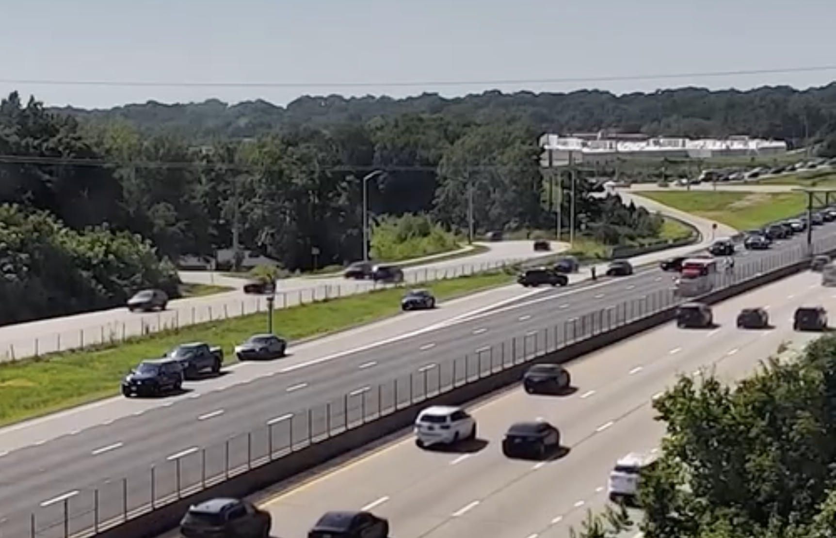 First responders near the crash scene -photo courtesy KMBC