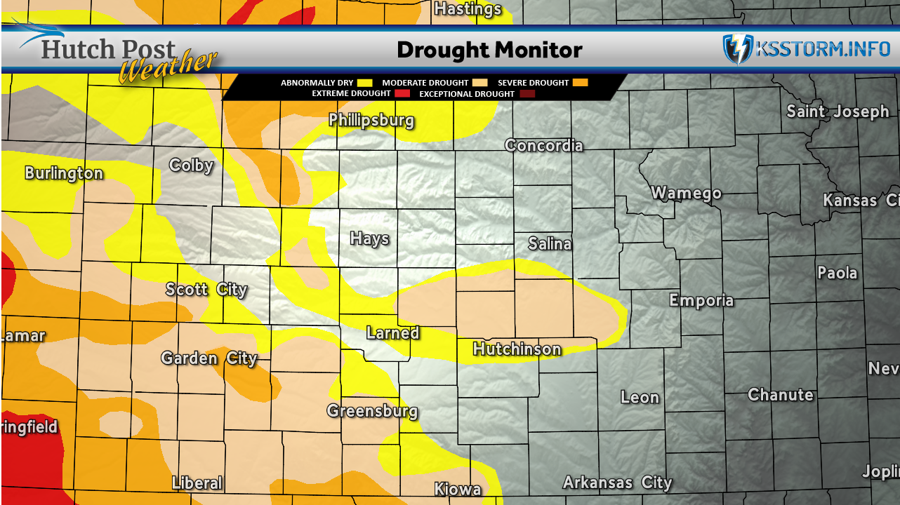 State drought monitor, July 7, 2026 – Map data courtesy National Drought Mitigation Center at the University of Nebraska-Lincoln.