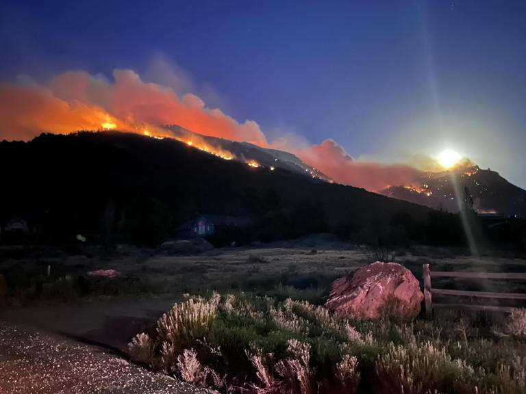Gold Mountain Fire (Photo Courtesy Montrose County, CO. Sheriff's office)