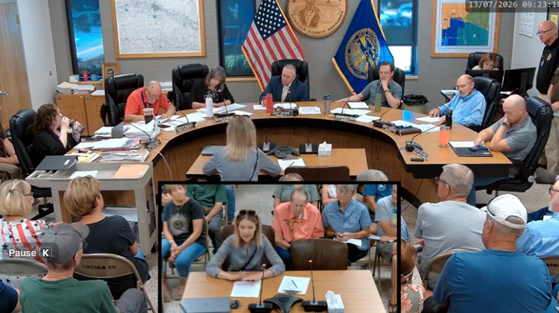 Lincoln County Commissioners hear public comment on Data Center Moratorium July 13, 2026.