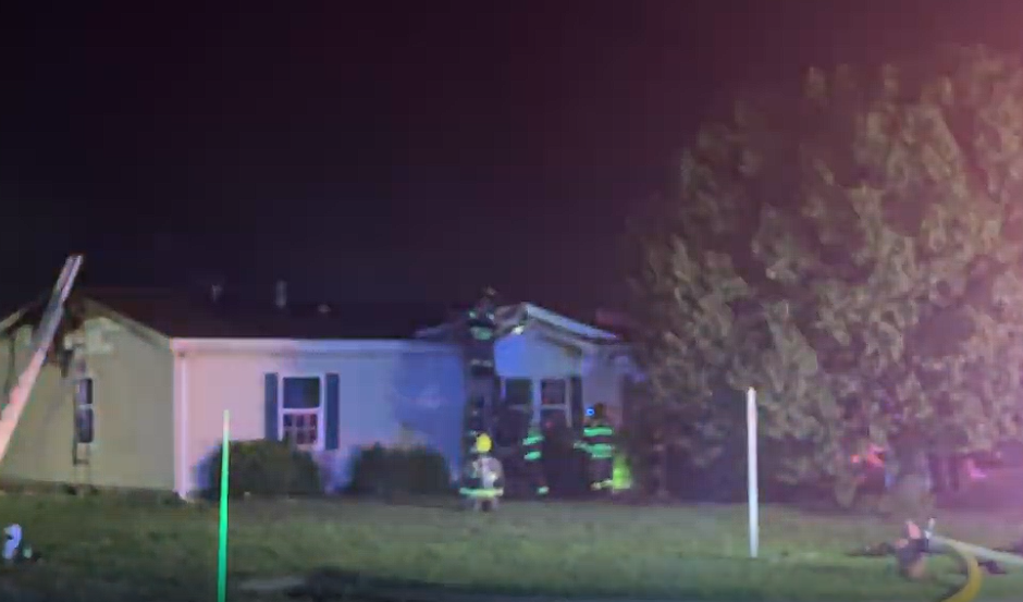 Firefighters from multiple departments battled a house fire in South Hutchinson on July 13, 2025 (Hutch Post fire)