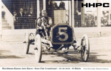 Grandstand Events - Hutchinson Auto Races Winner  - State Fair Grandstand - Oct. 12, 1910 - No. 5 Buick. Courtesy of the Conard-Harmon Collection.