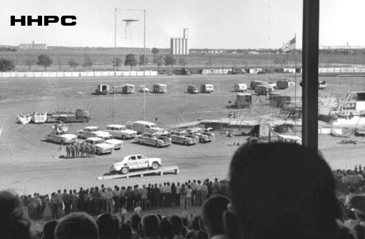 Grandstand Events - Daredevil Show - 1952. Courtesy of the Conard-Harmon Collection.