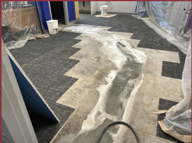 New flooring going in at O'Loughlin Elementary School. Courtesy photo