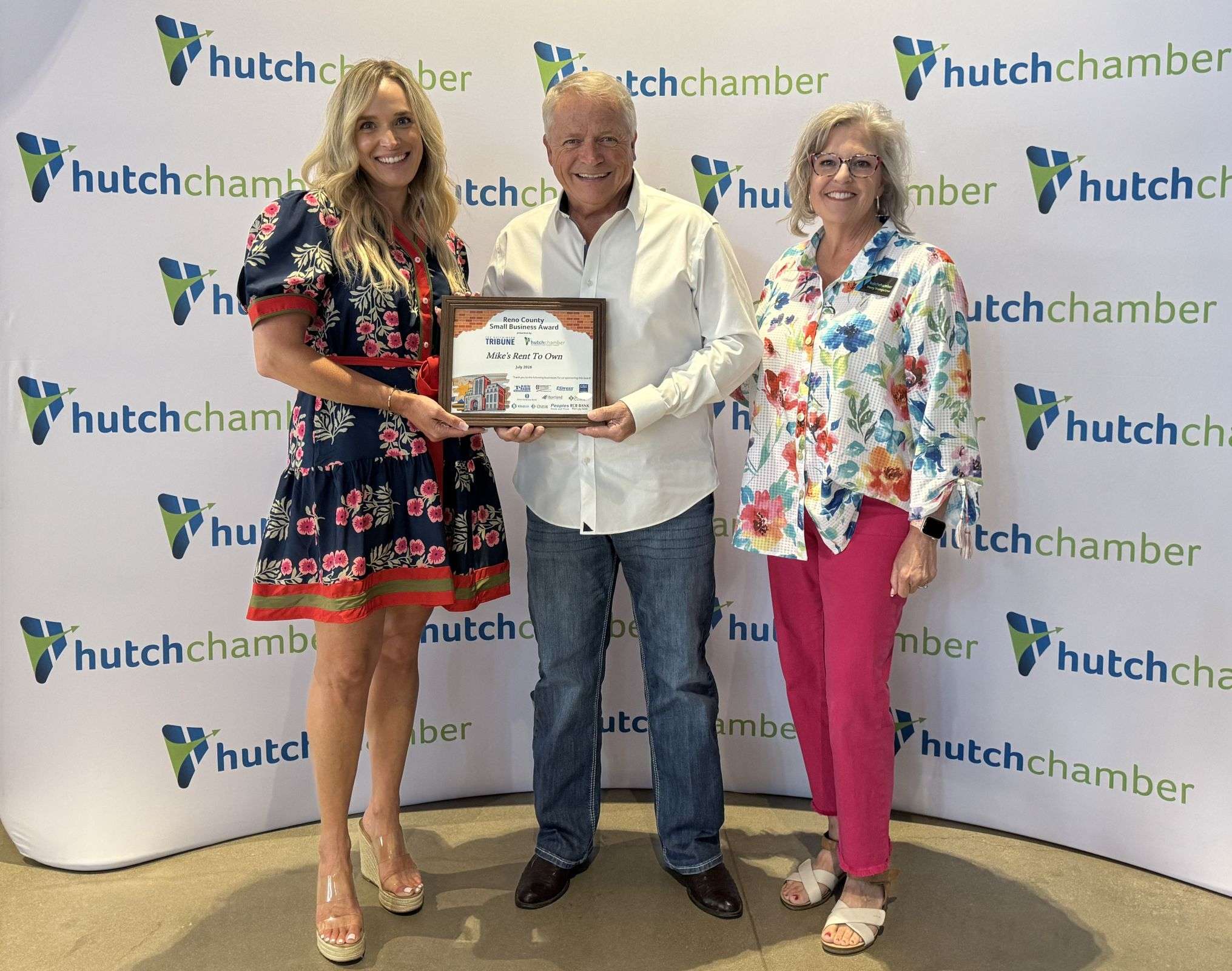 Mike's Rent to Own named Hutch Chamber Small Business of the Month