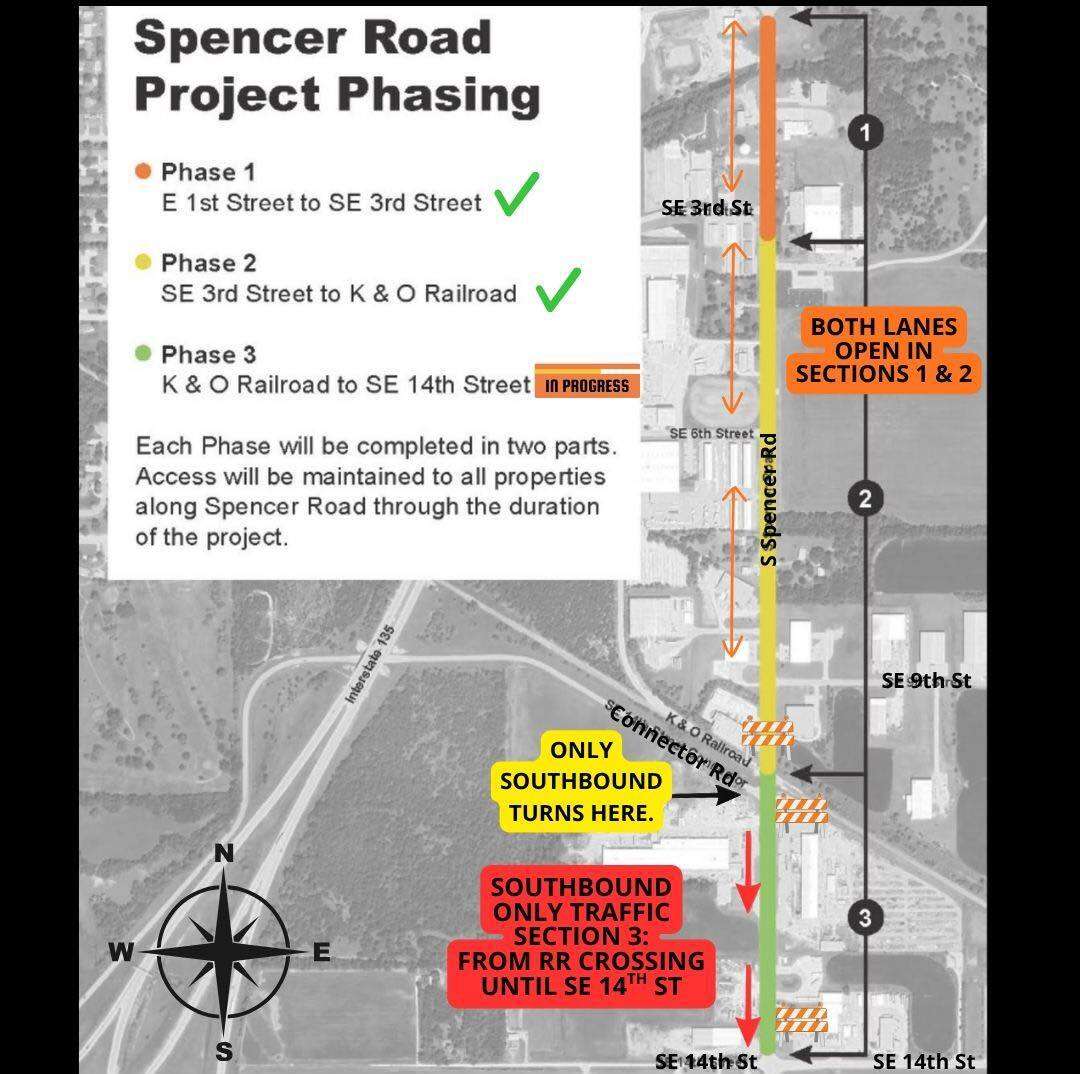 South Spencer Road reconstruction project (Image courtesy City of Newton).