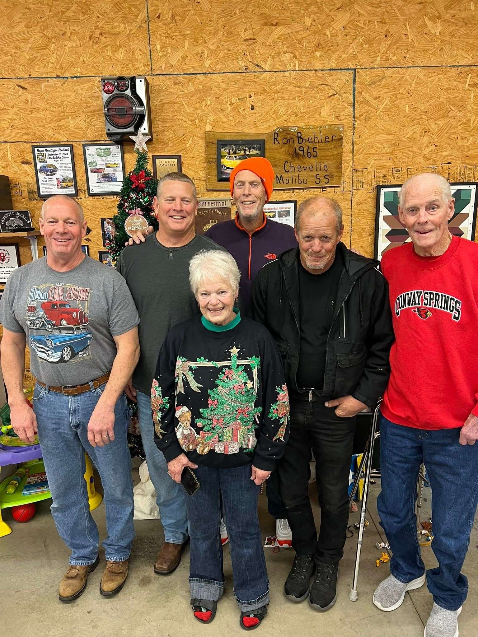Jeff Biehler with his brothers and parents. From left to right, Ron, Matt, Jeff, Doug, his dad Jim, and in front, “our rock,” his mom, Metta Rae Biehler - courtesy photo