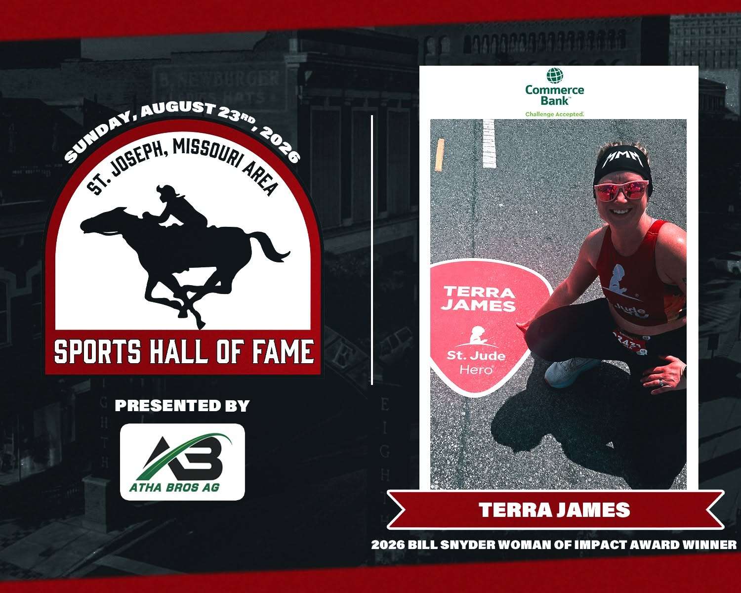 Terra James has been named the Bill Snyder Woman of Impact Award. She will be recognized during the St. Joseph Area Sports Hall of Fame Enshrinement Ceremony on August 23rd/ Photo courtesy of the St. Joseph Sports Commission