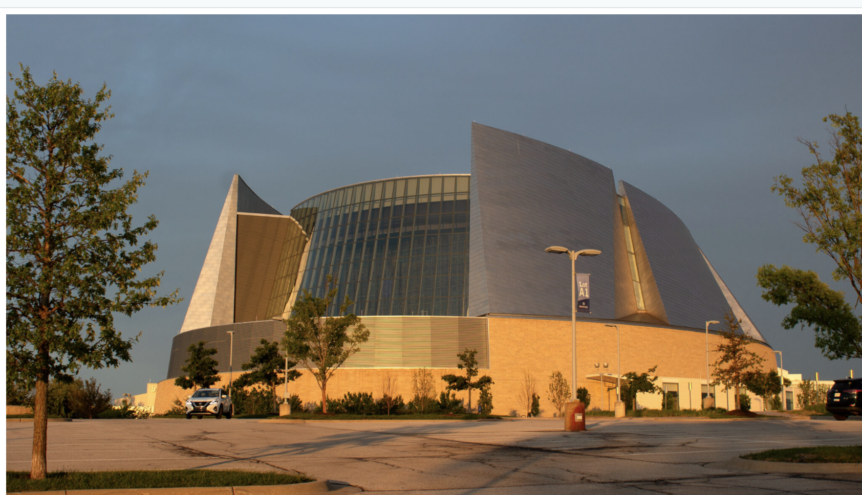 The United Methodist Church of the Resurrection was co-founded by Adam Hamilton in 1990. The church’s main campus appears on April 29, 2026, in Leawood. (Photo by Grace Hills for Kansas Reflector)