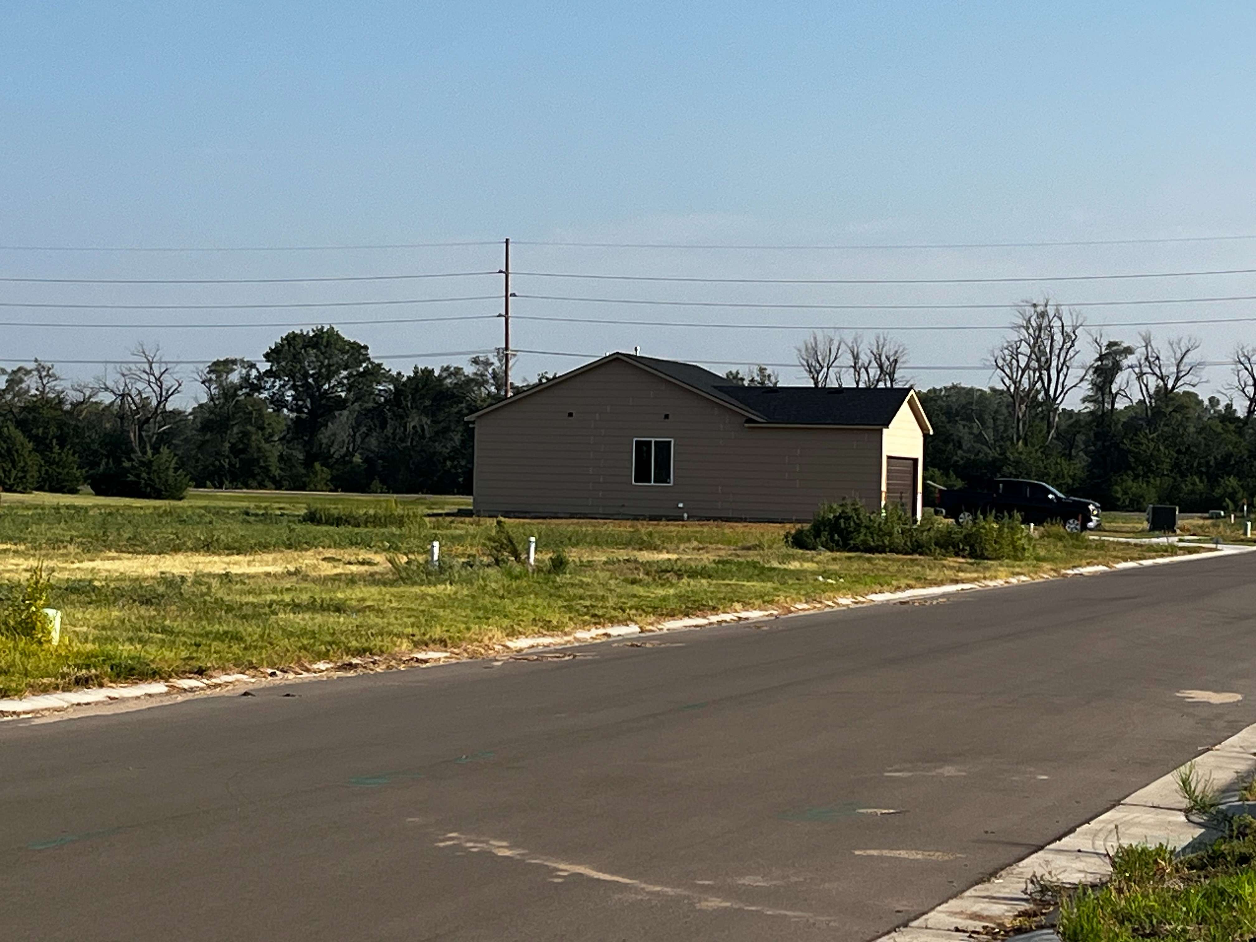 One of two homes being built in the Plum Creek subdivision. (Hutch Post photo) 