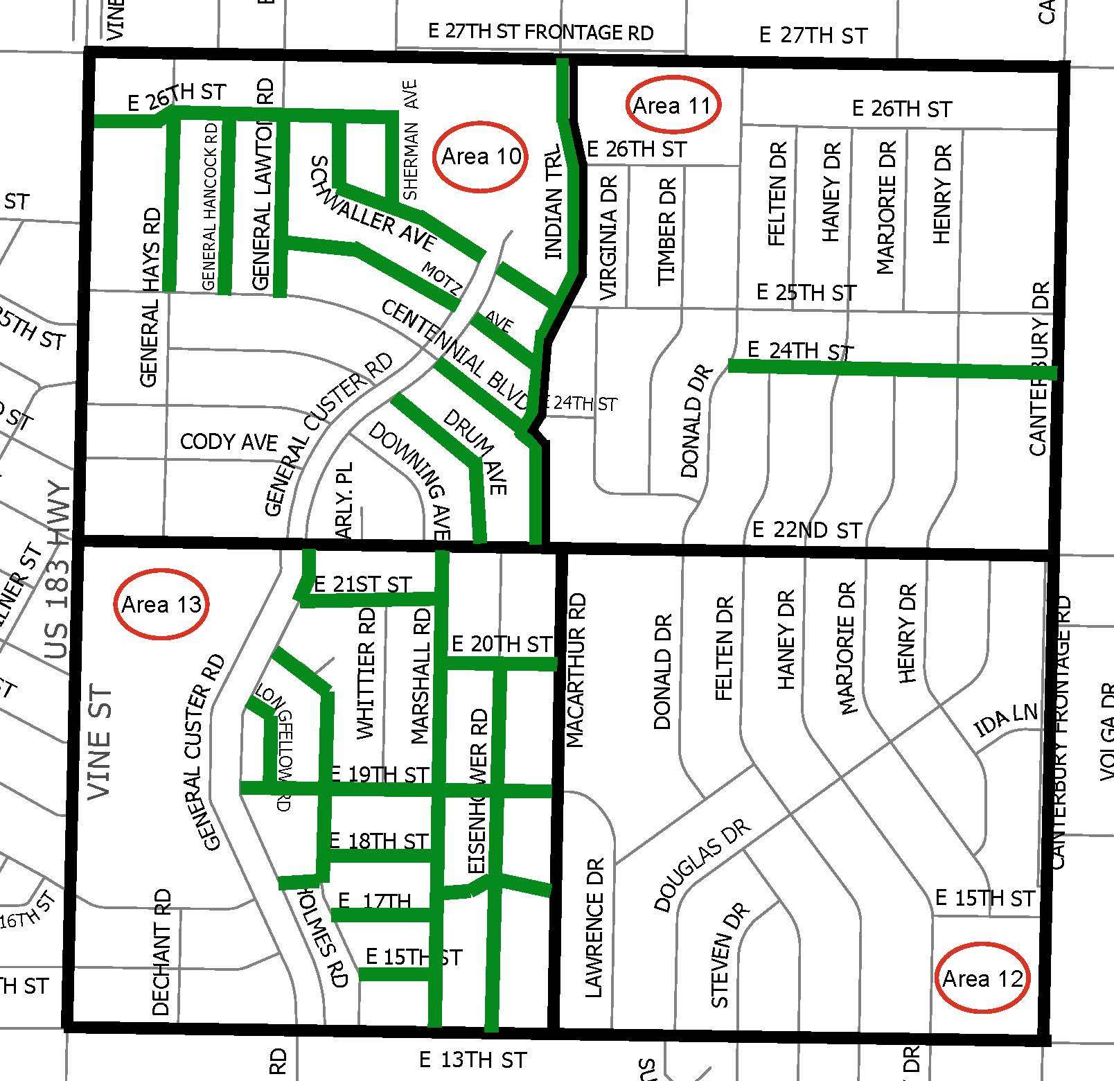 Seal coating will begin July 27 on some east Hays streets. City of Hays