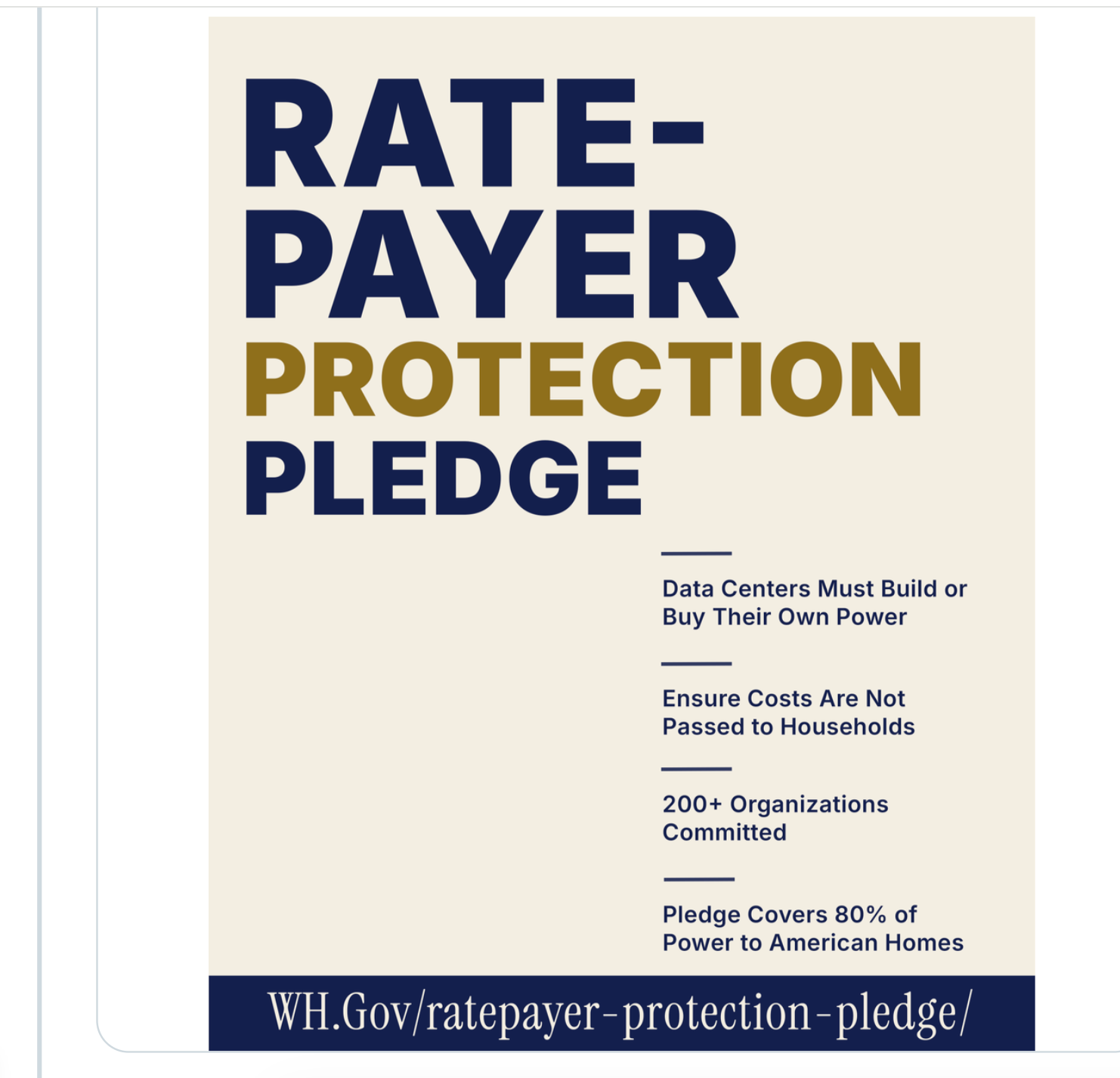 Trump expands pledge to protect you from high utility bills from AI data centers