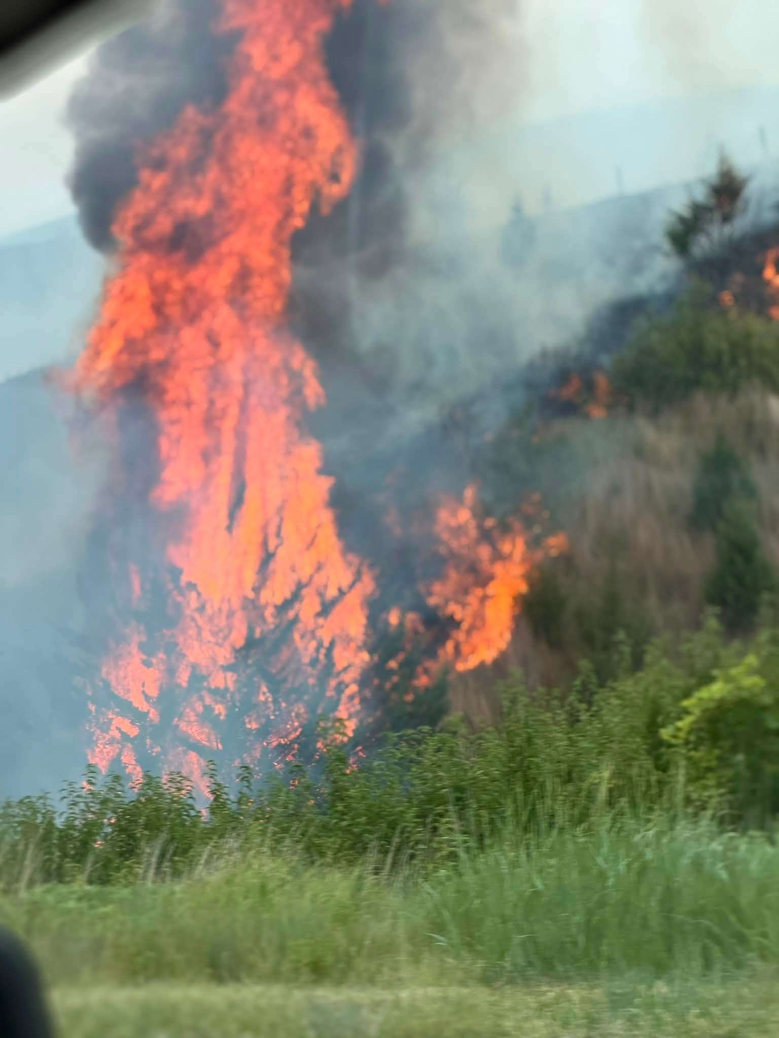 Several fires sparked south of North Platte on July 22, 2026. The fires burned 225 acres west of Hwy 83. (Paxton Gordon | North Platte Post)